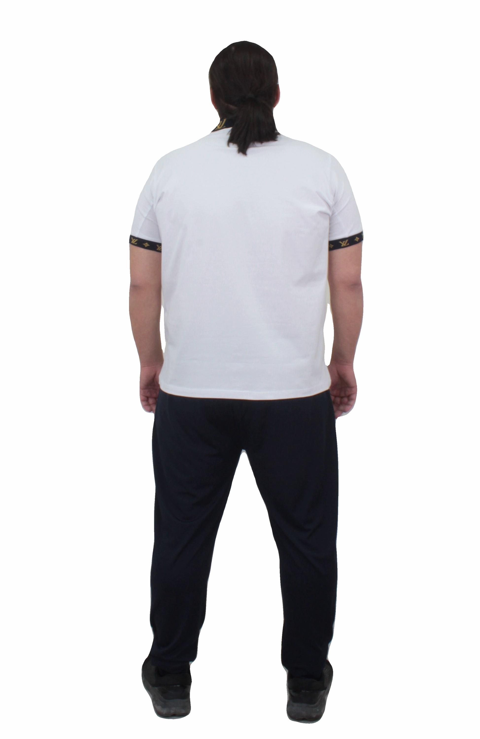 Erkek Büyük Beden yazlık üst Polo Yaka Eşofman Takım LW TK711 LACIVERT