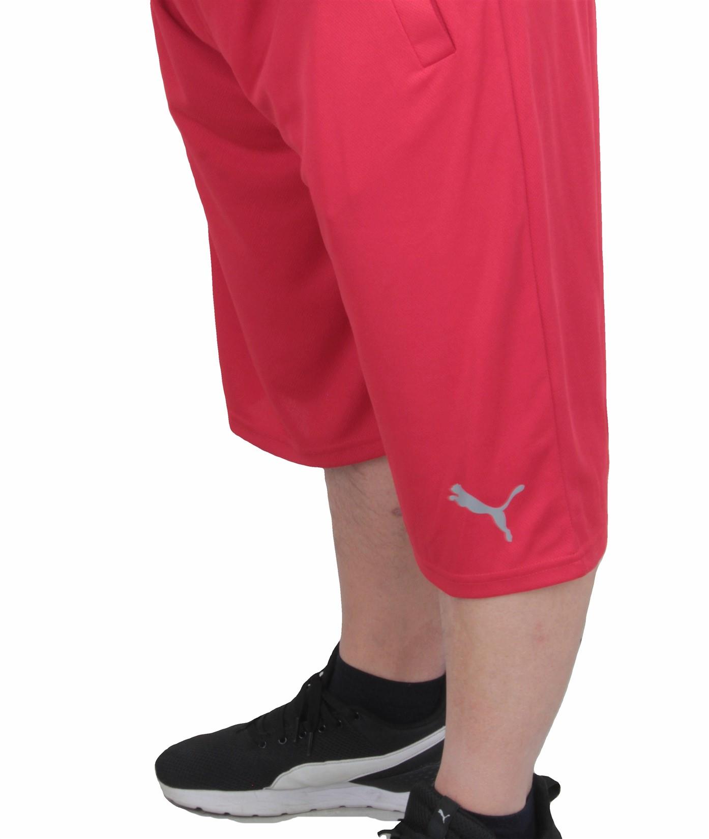 Erkek Büyük Beden Kapri-Kolsuz Tişört Takım PM TK721 KIRMIZI