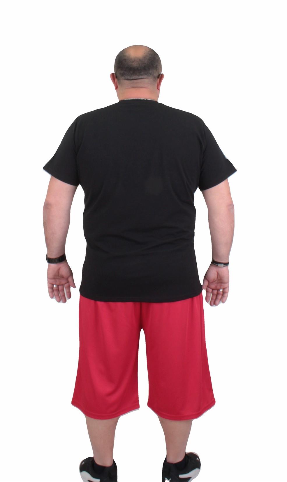Erkek Büyük Beden Kapri-Tişört Takım NK TK720 KIRMIZI