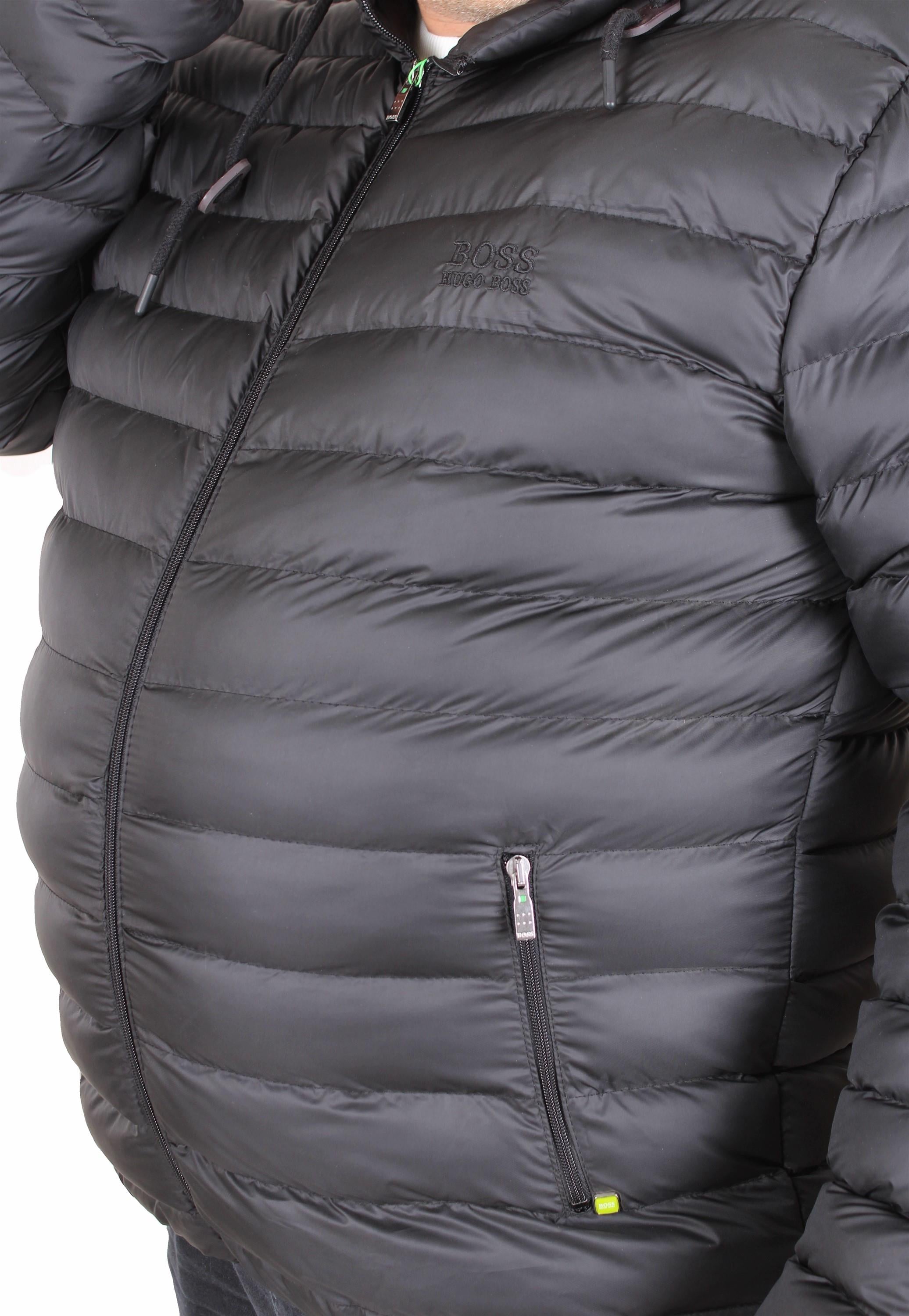 Erkek Büyük Beden Kapuşonlu Mont Bss 24825 SIYAH