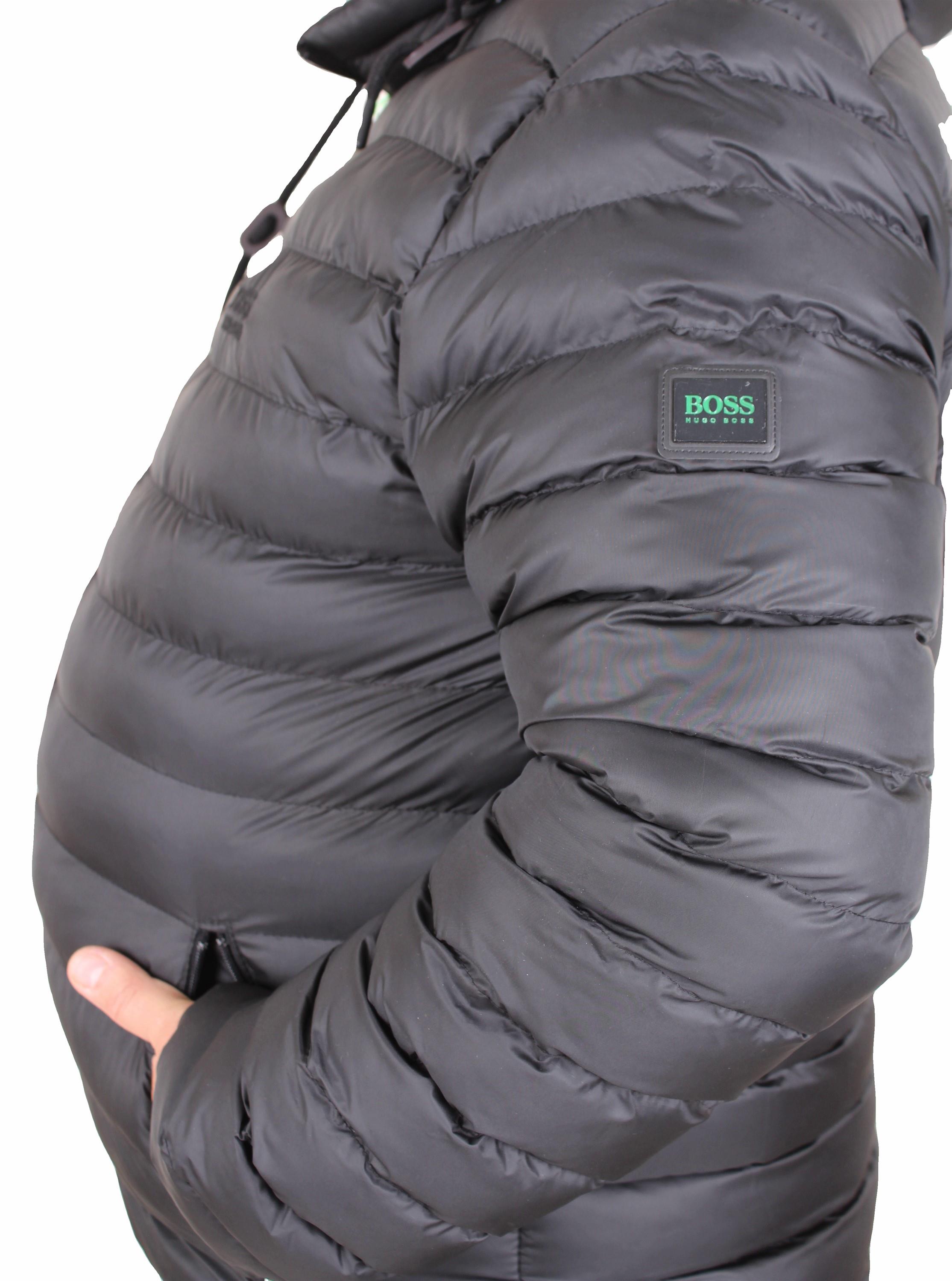 Erkek Büyük Beden Kapuşonlu Mont Bss 24825 SIYAH