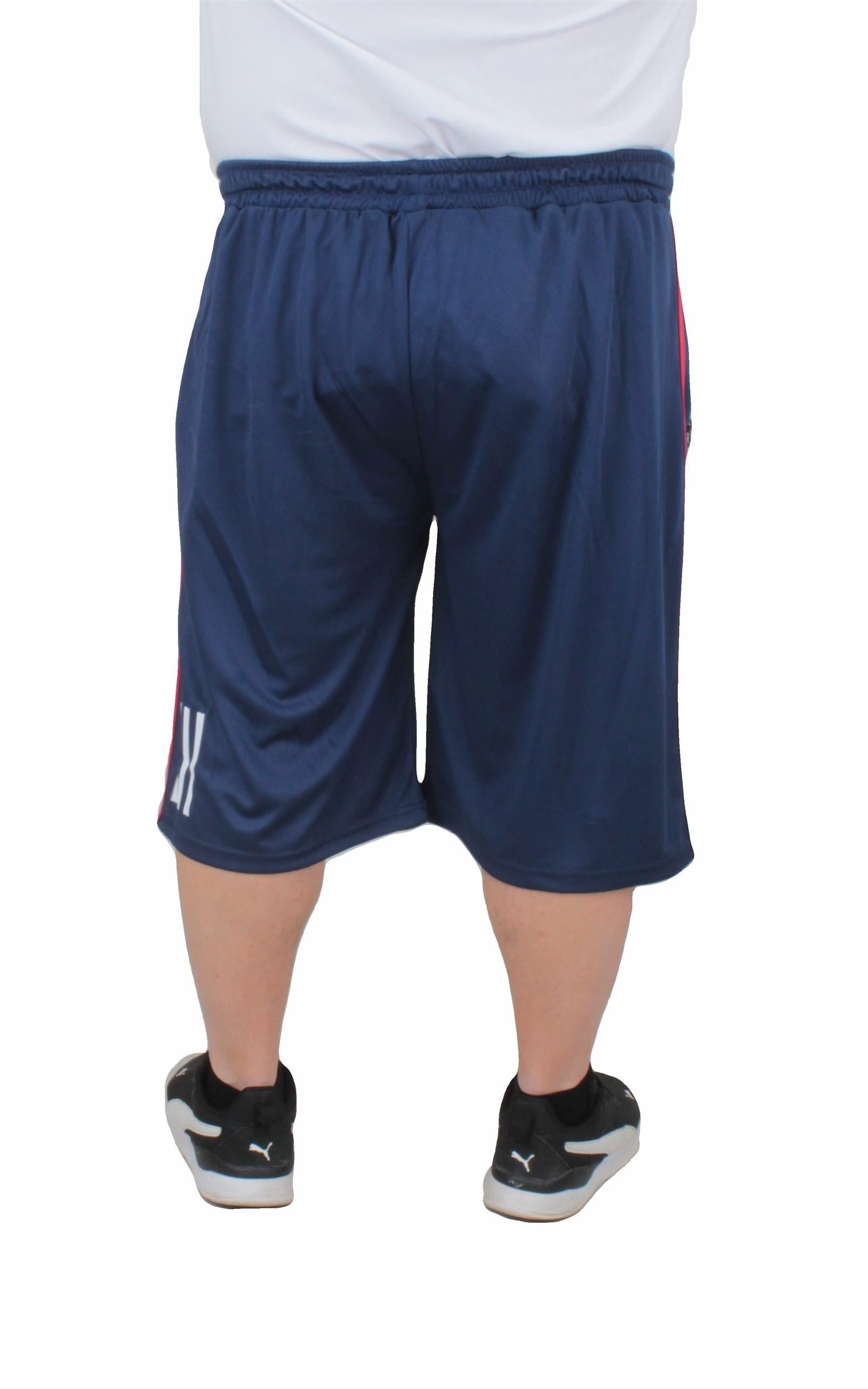 Erkek Büyük Beden Likralı Şort Damla Desen 24636 Marin