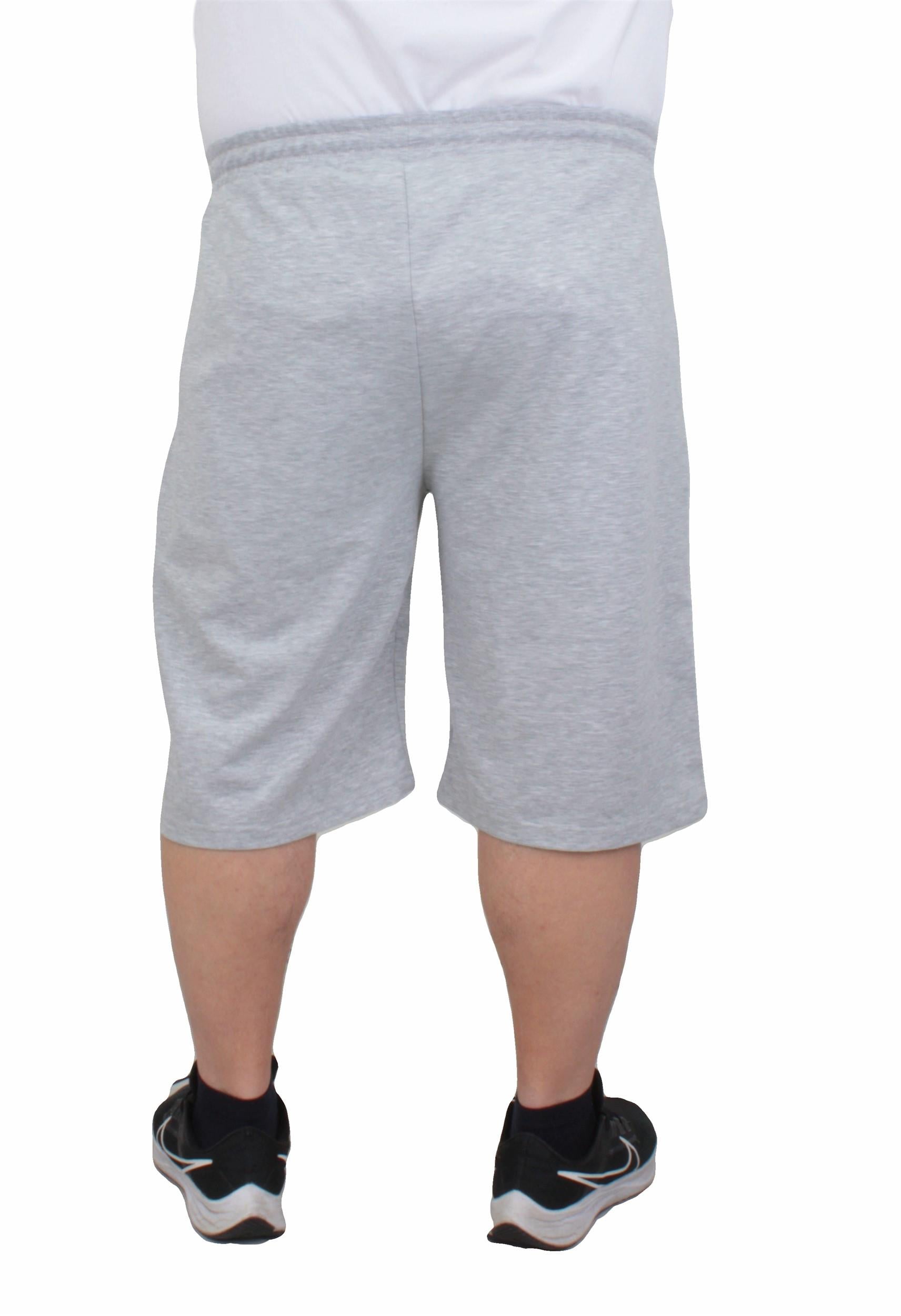 Büyük Beden Erkek Penye Şort UAR 24627 GRI MELANJ