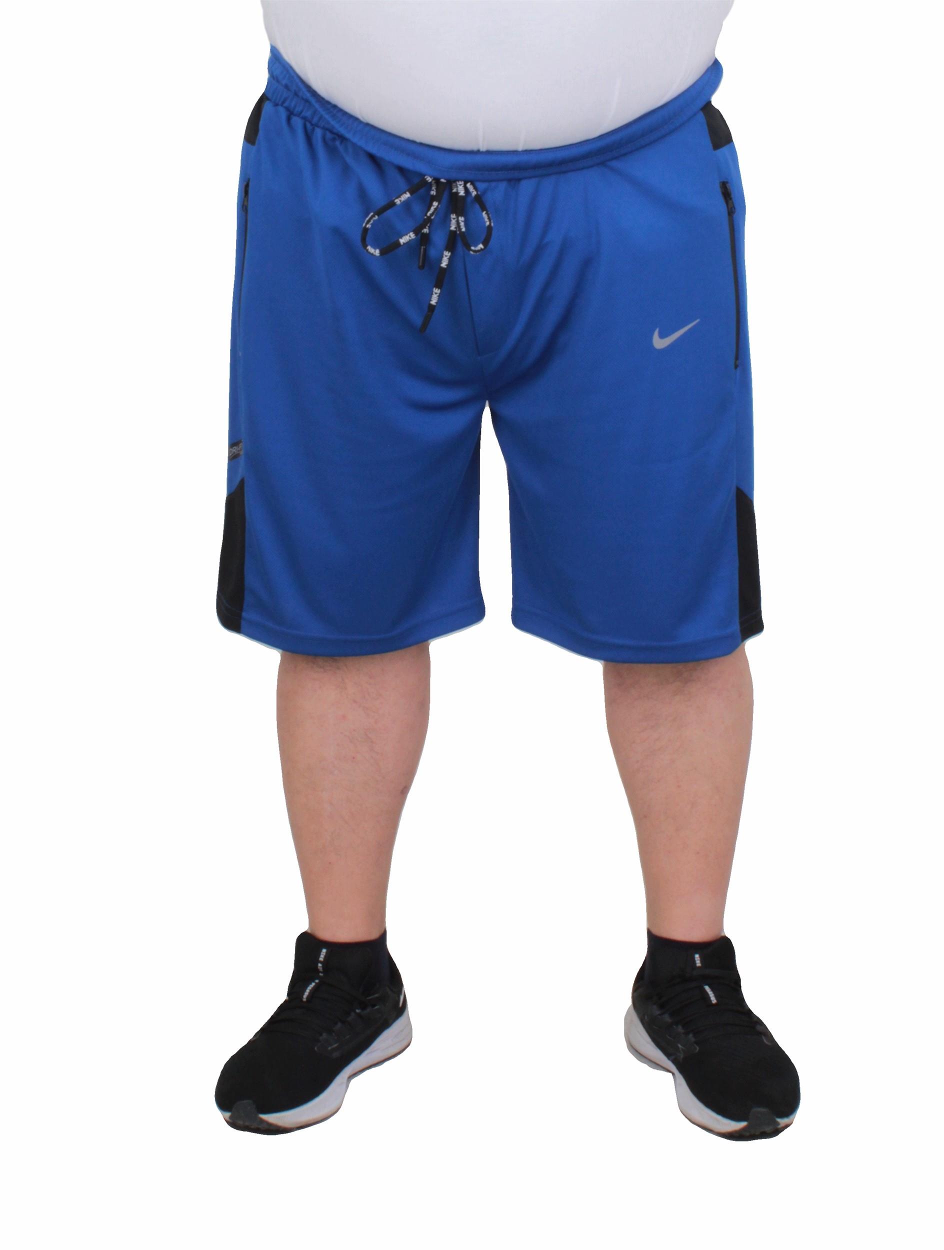 Erkek Büyük Beden Likralı Şort Damla Desen Dri Fit Nk 24639 SAKS