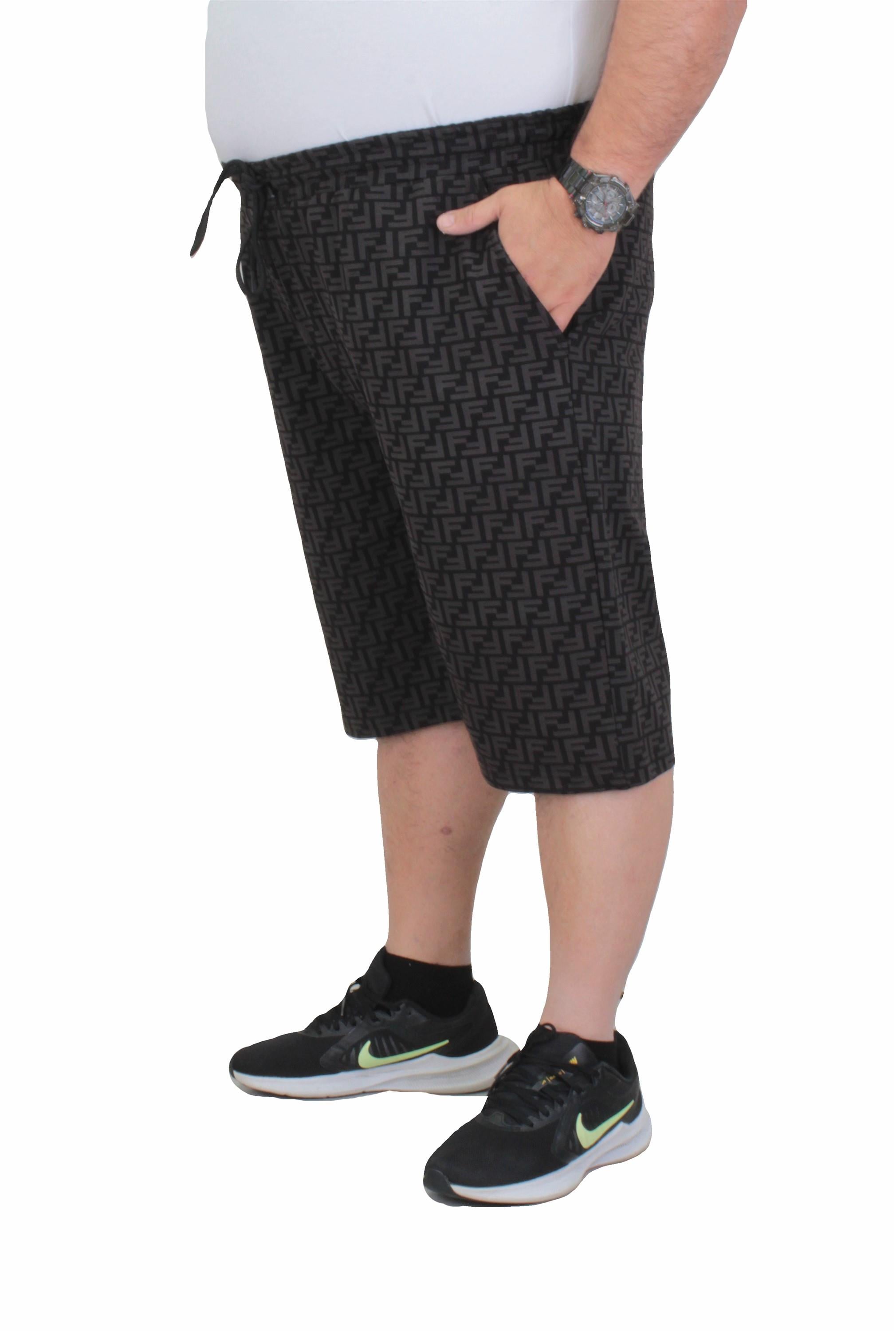 Erkek Büyük Beden FND Şort 24642 SIYAH