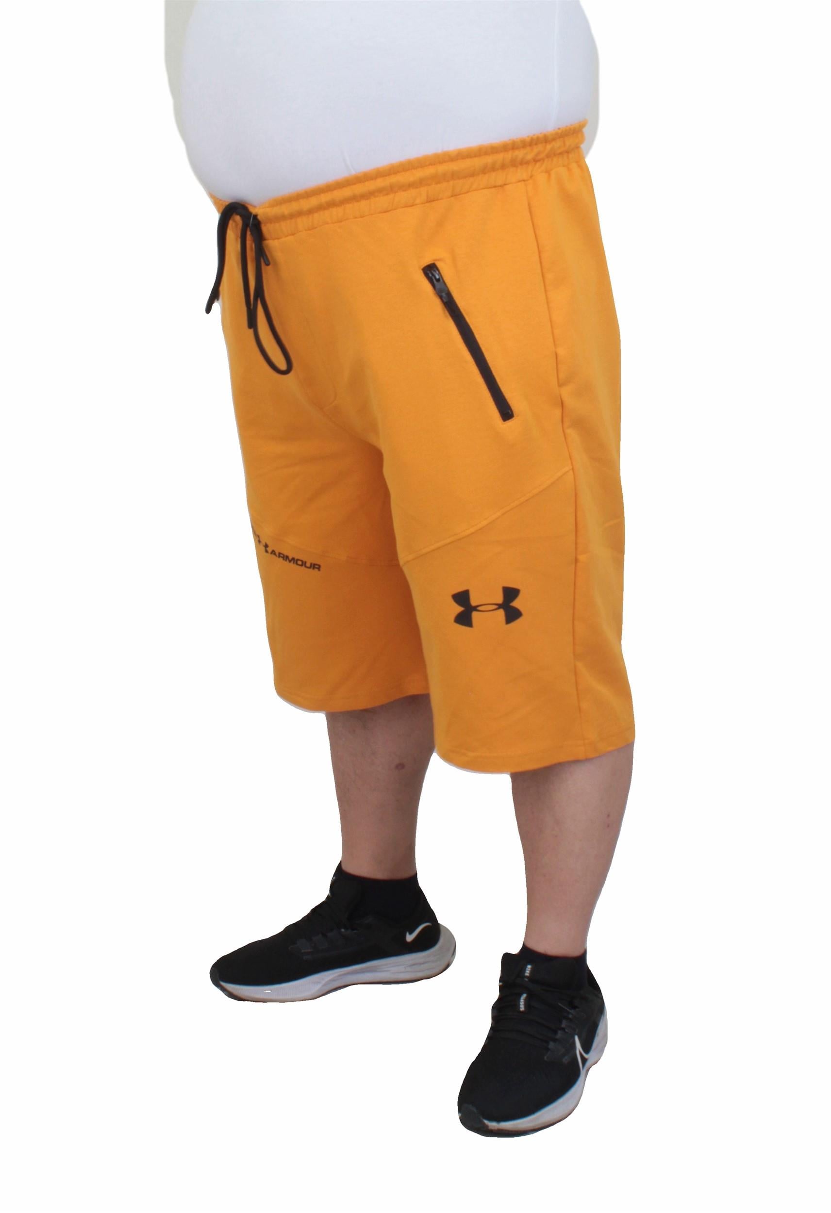 Büyük Beden Erkek Penye Şort UAR 24627 HARDAL