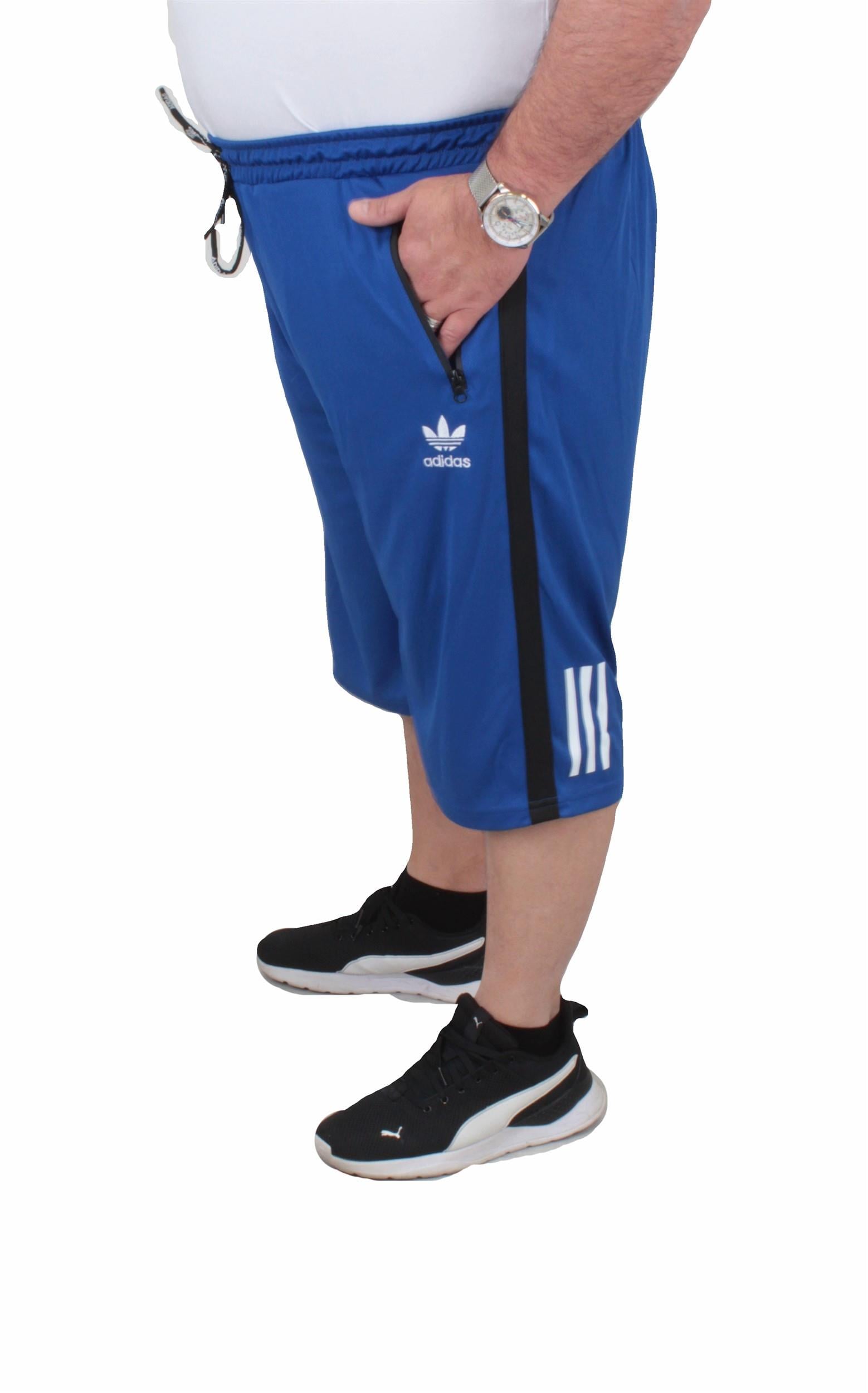 Erkek Büyük Beden Likralı Şort Damla Desen 24636 SAKS