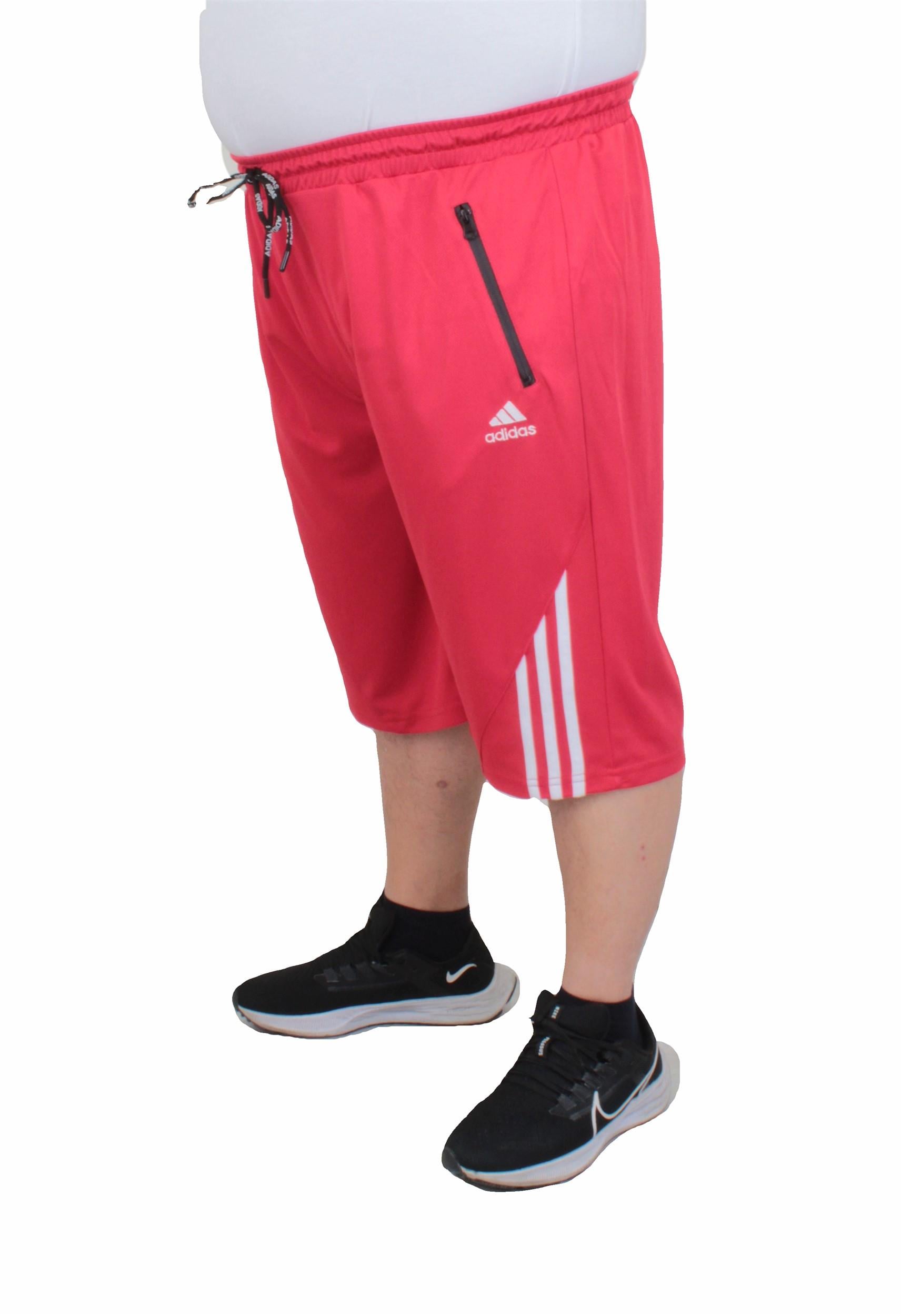 Erkek Büyük Beden Likralı Şort Damla Desen 24637 KIRMIZI