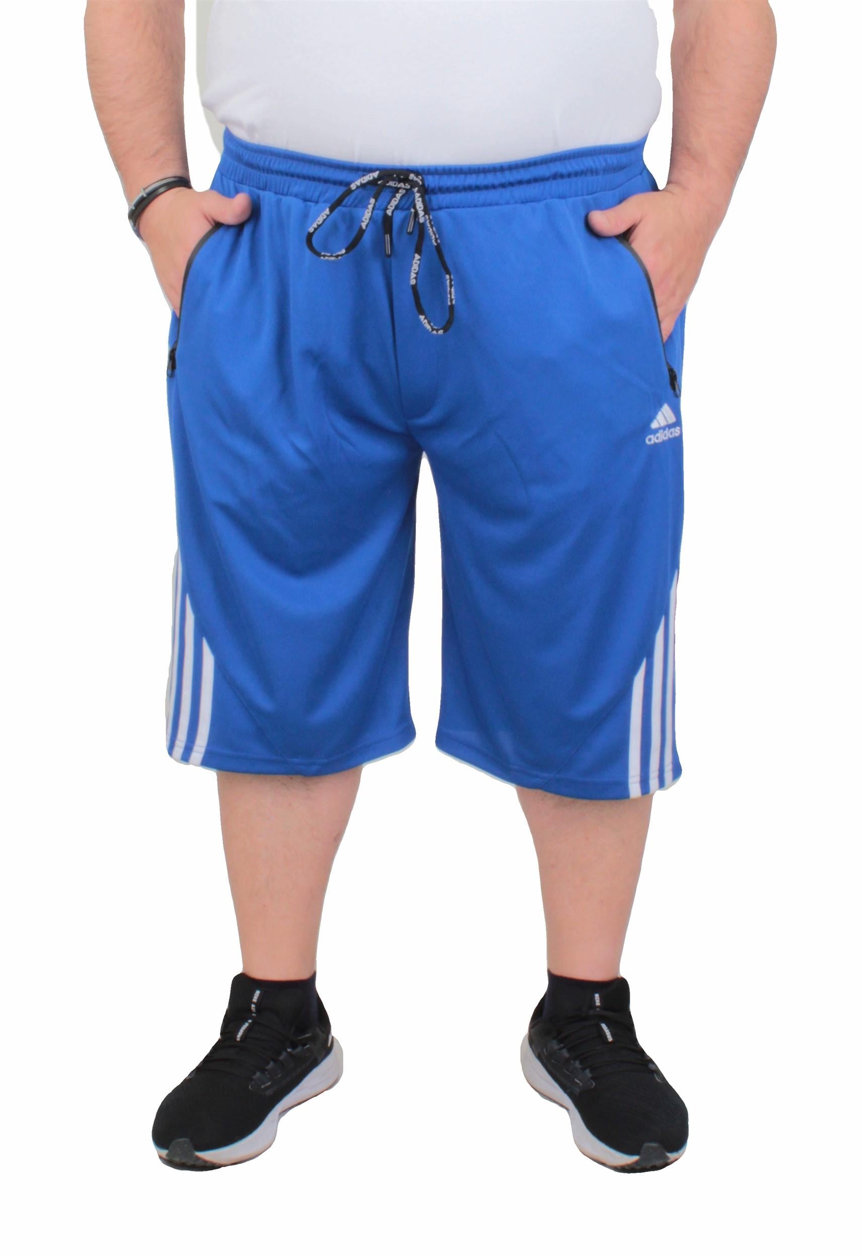 Erkek Büyük Beden Likralı Şort Damla Desen 24637 SAKS