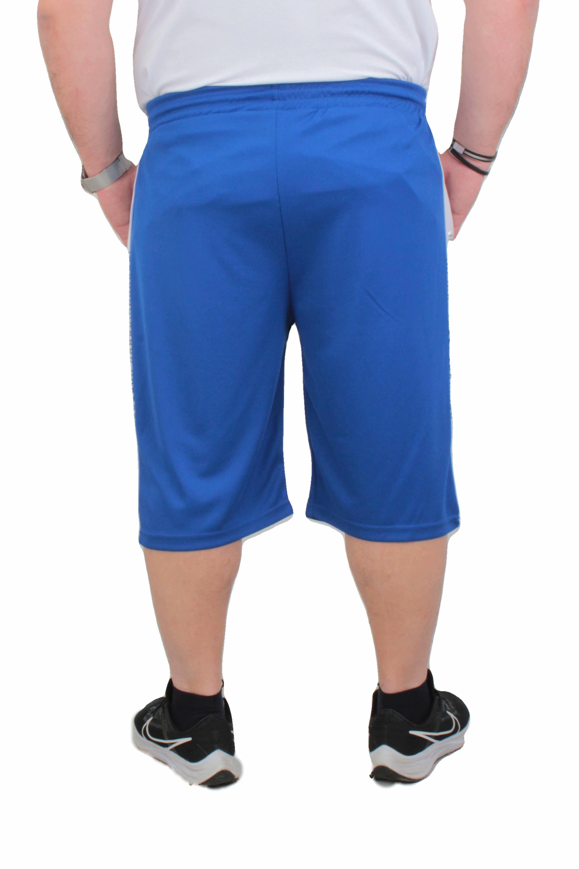 Erkek Büyük Beden Likralı Şort Damla Desen NKE 24638 SAKS