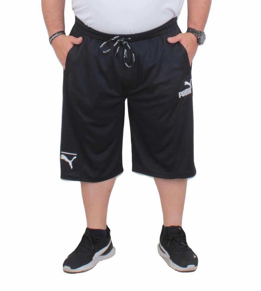 Erkek Büyük Beden Likralı Şort PM 24640 SIYAH