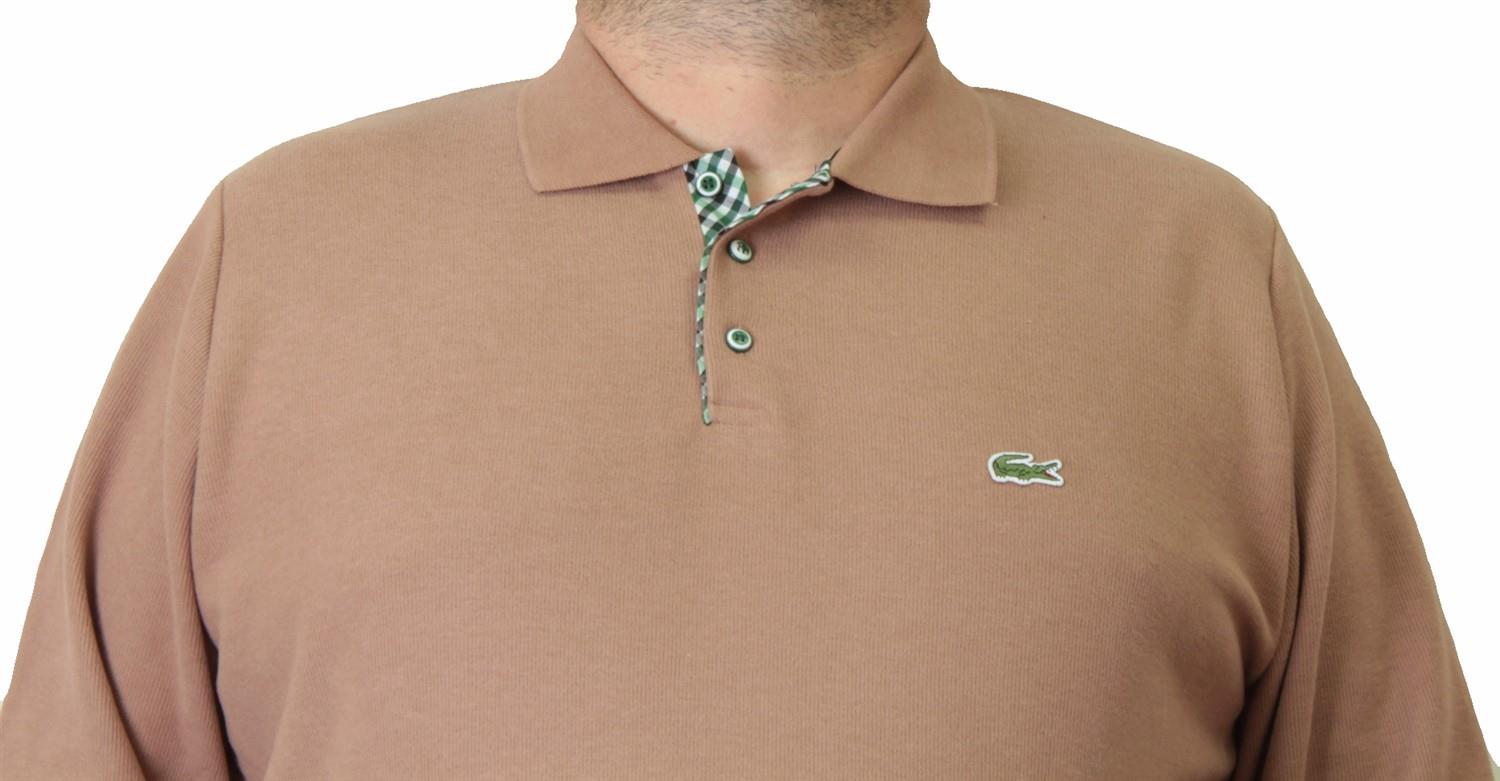 Erkek Büyük Beden Polo Yaka Sweat Lcs.24401 S.KAHVE