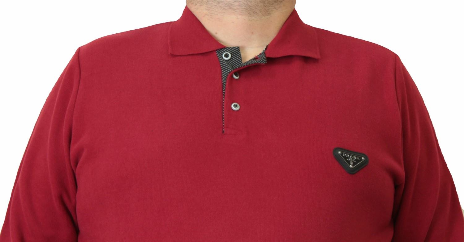 Erkek Büyük Beden Polo Yaka Sweat PRD 24405 BORDO