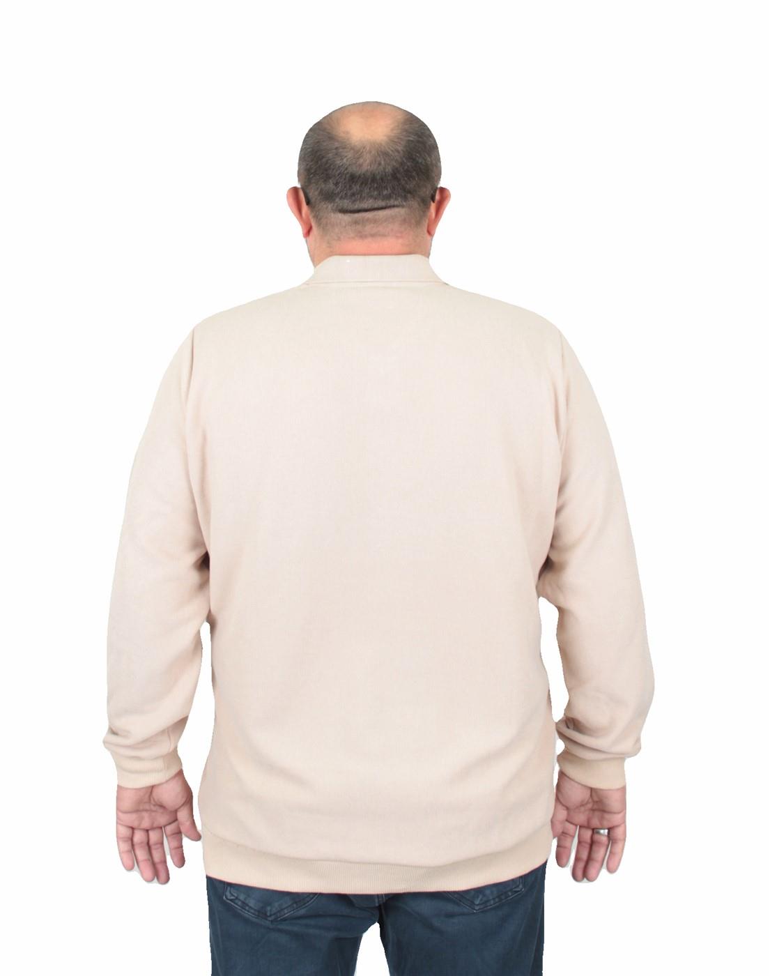 Erkek Büyük Beden Polo Yaka Sweat Brb 24400 BEJ