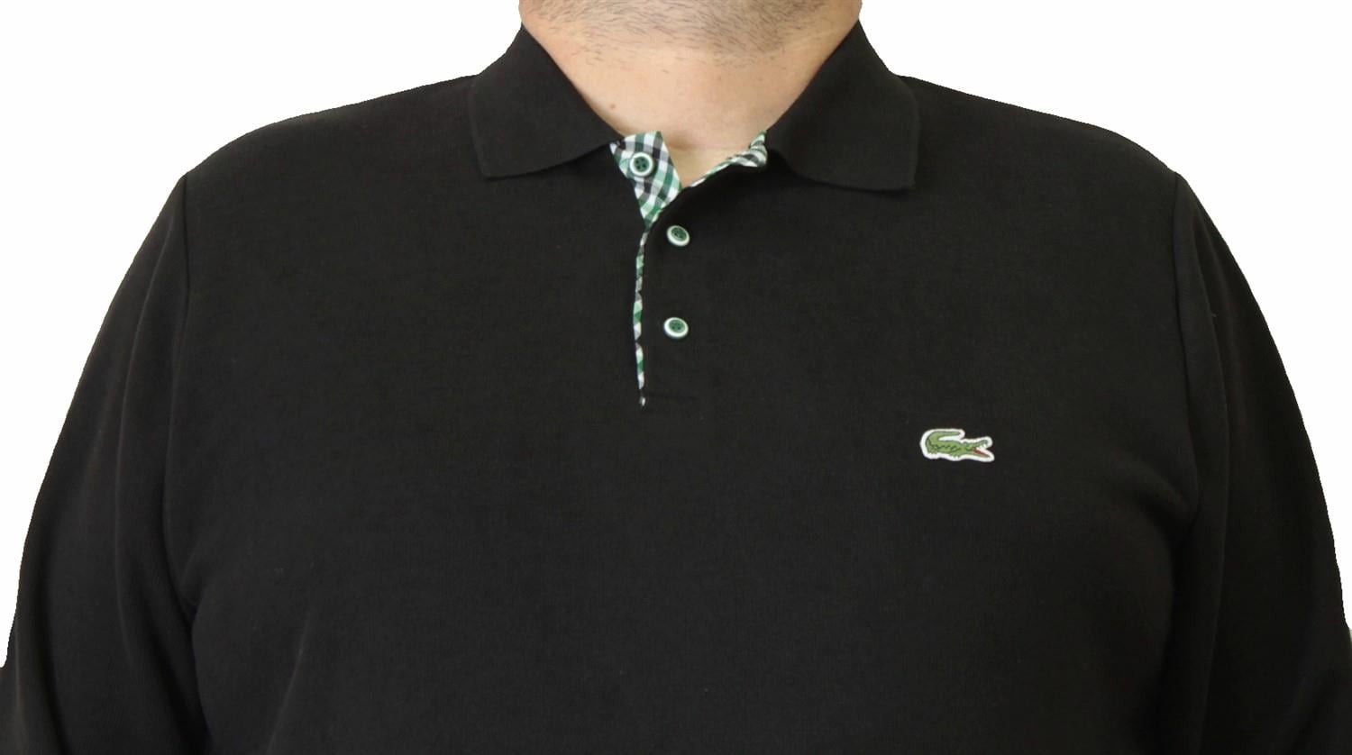 Erkek Büyük Beden Polo Yaka Sweat Lcs.24401 SIYAH