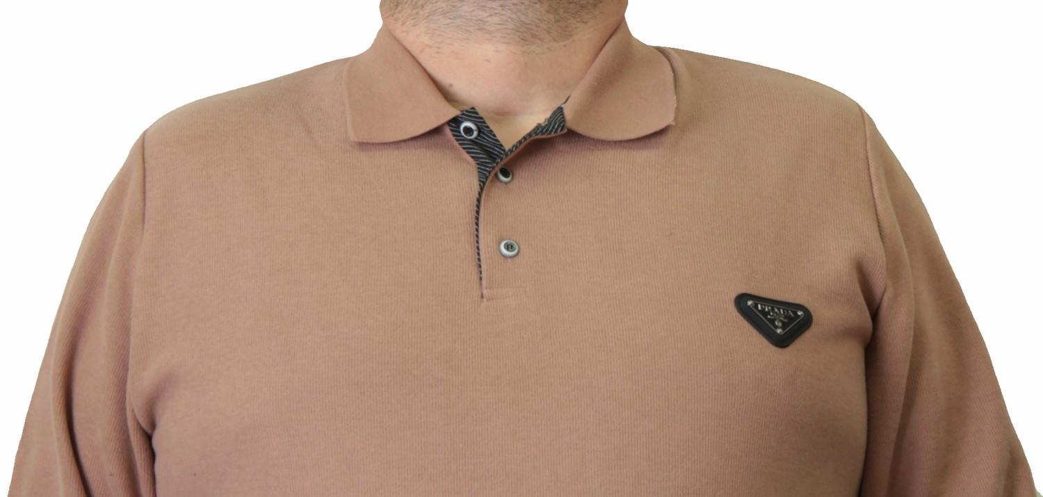 Erkek Büyük Beden Polo Yaka Sweat PRD 24405 S.KAHVE