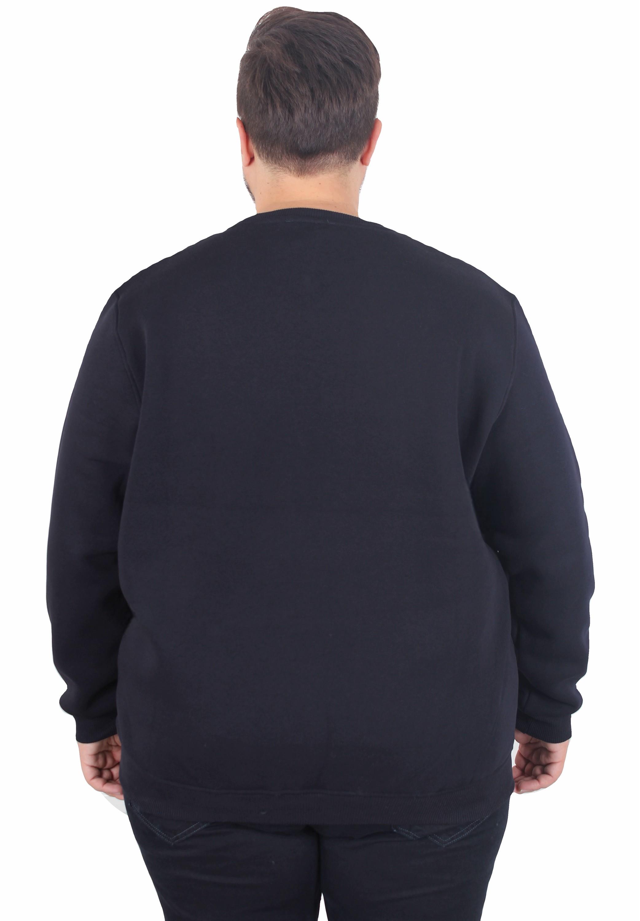 Erkek Büyük Beden Bisiklet Yaka 3ip Sweat D&G 25722 LACIVERT