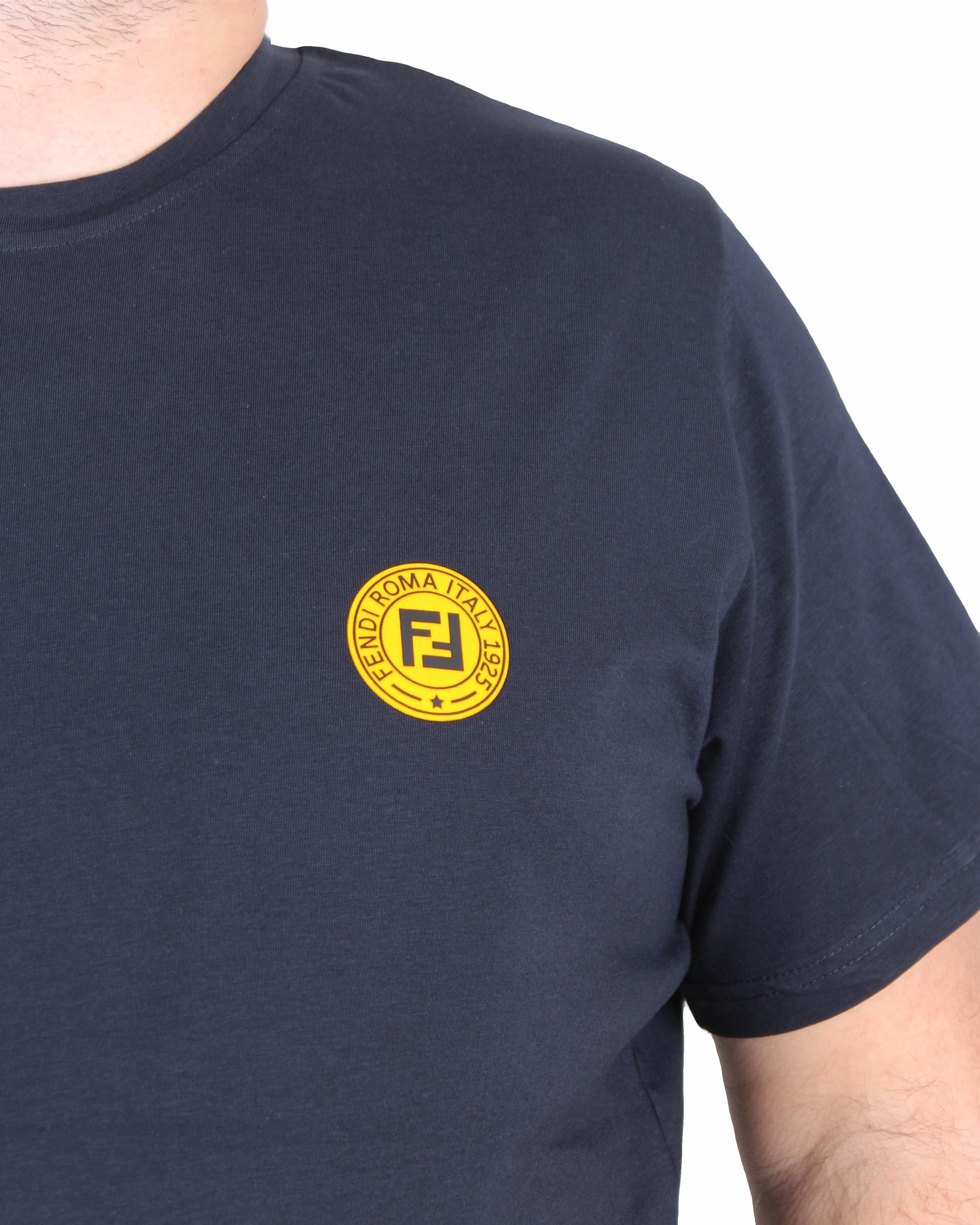 Erkek Büyük Beden Sıfır Yaka Tişört Fnd 25120 LACIVERT