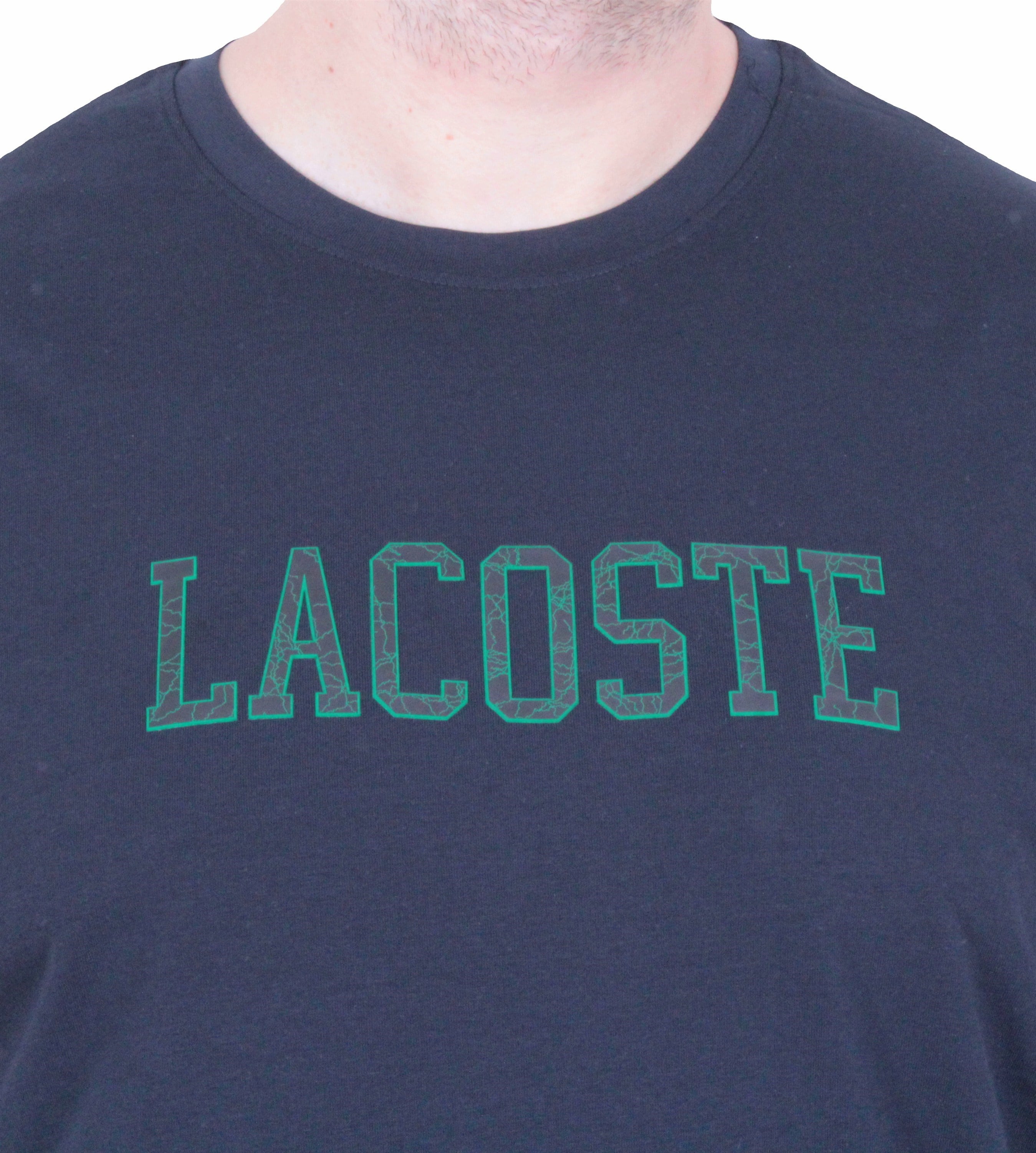 Erkek Büyük Beden Sıfır Yaka Tişört LCST 26118 LACIVERT