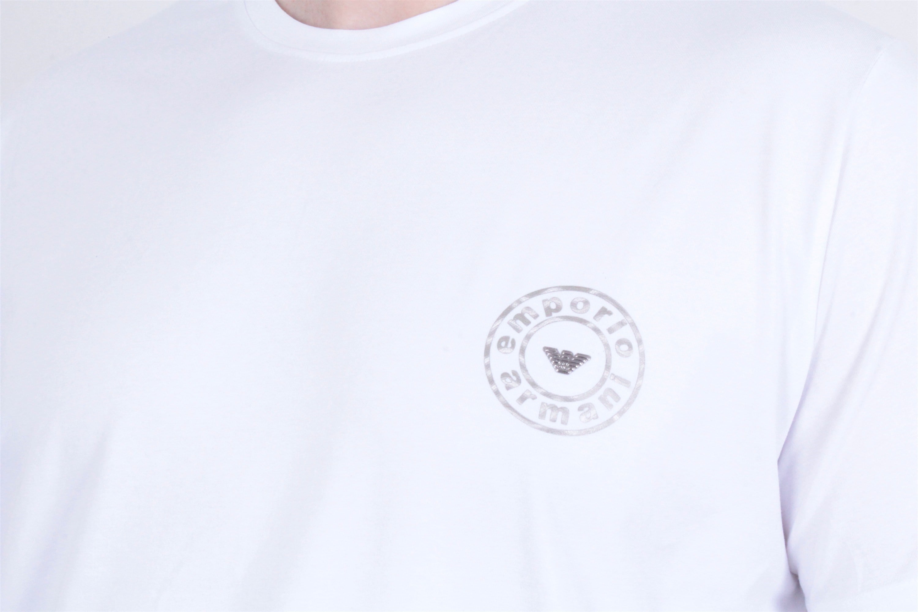 Erkek Büyük Beden Sıfır Yaka Tişört EA 26101 BEYAZ