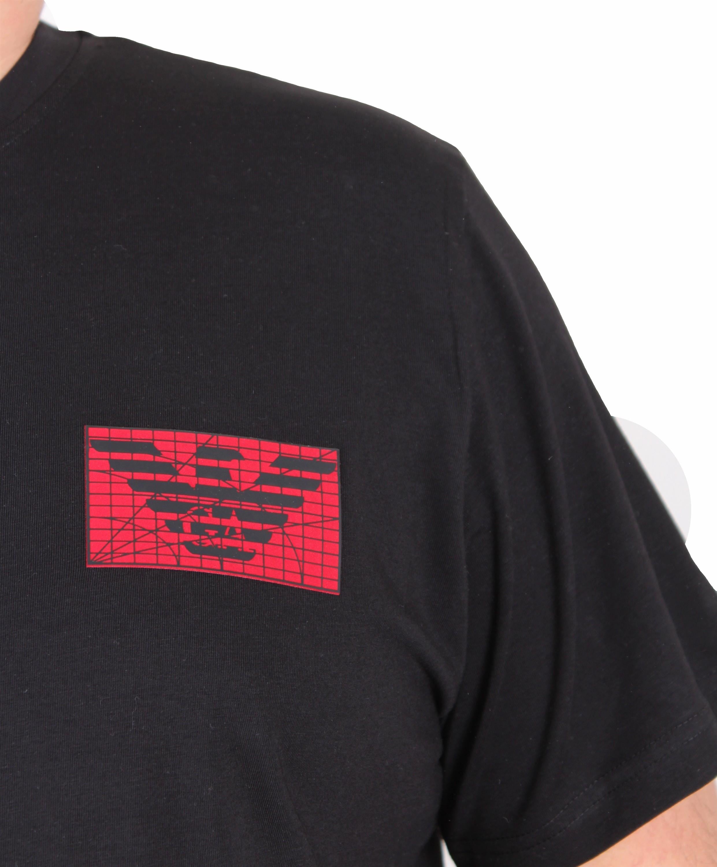 Erkek Büyük Beden Sıfır Yaka Tişört GA 25118 SIYAH