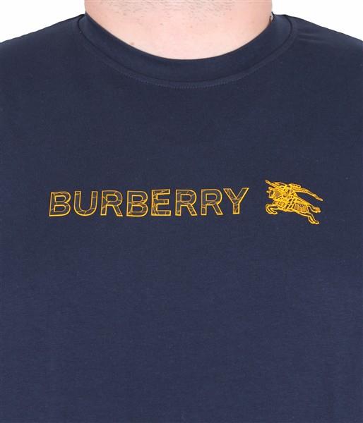 Erkek Büyük Beden Sıfır Yaka Tişört Brb 25135 LACIVERT