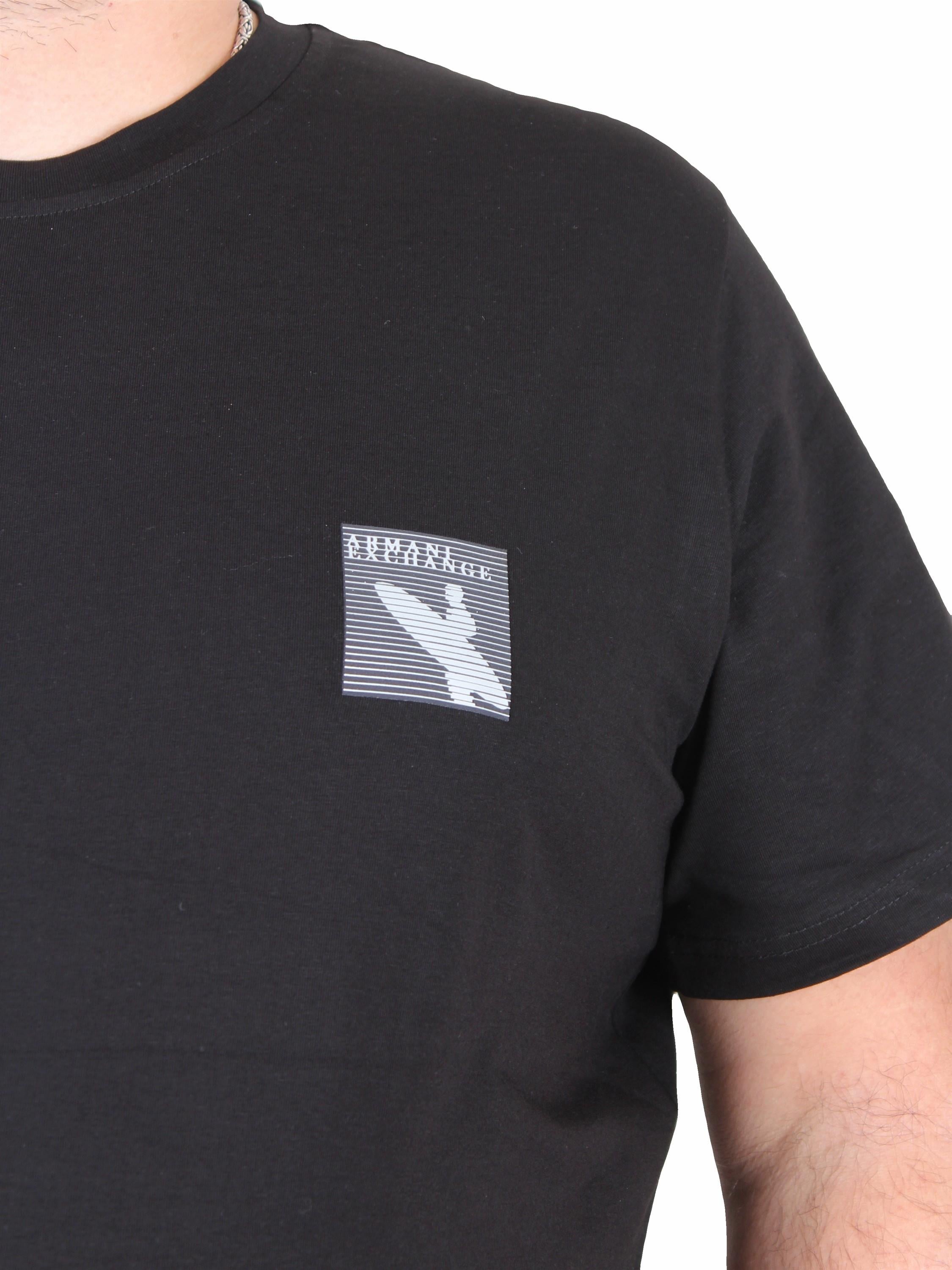 Erkek Büyük Beden Sıfır Yaka Tişört Arm Exc 25126 SIYAH