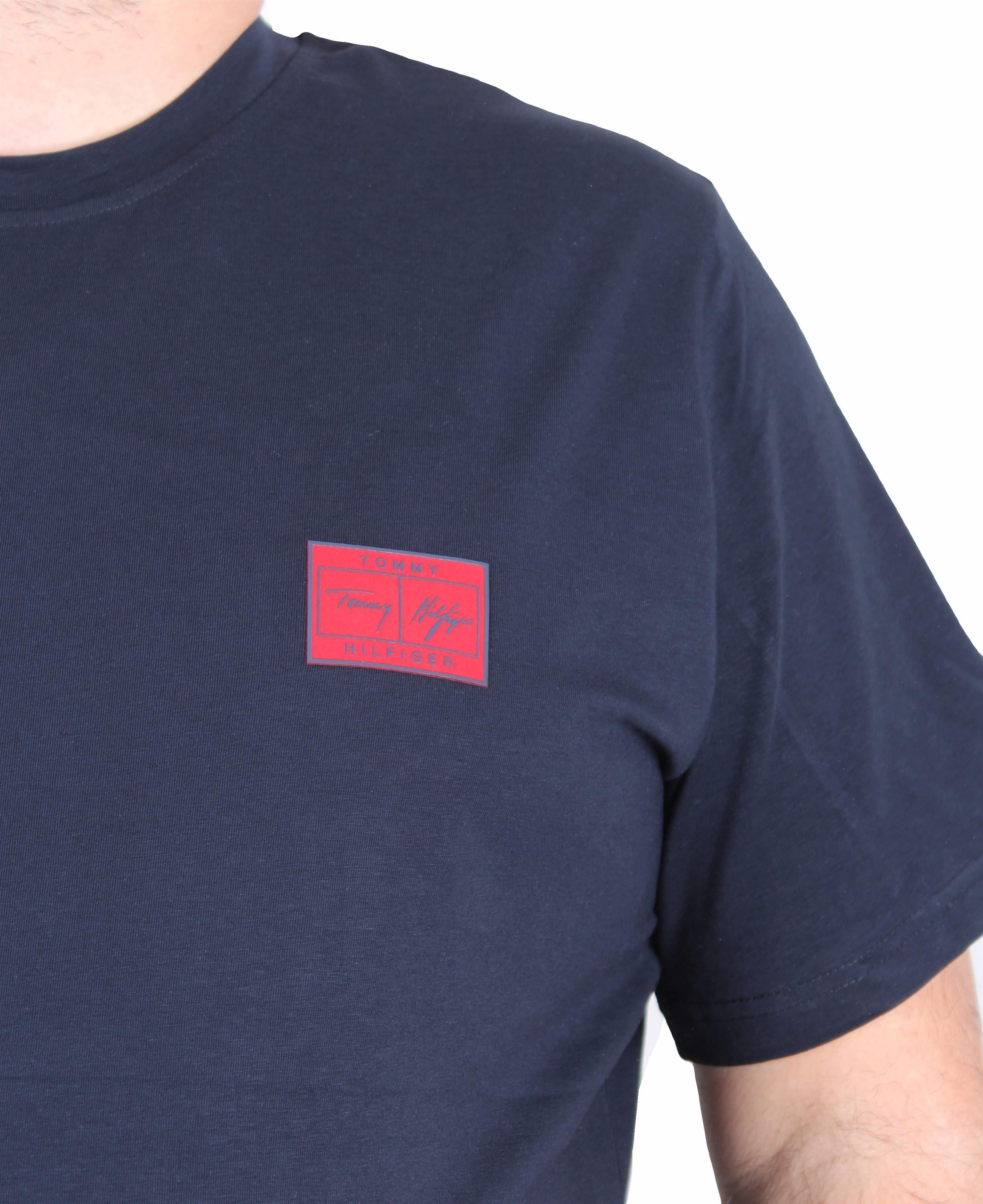 Erkek Büyük Beden Sıfır Yaka Tişört Tmy Hlf 25125 LACIVERT