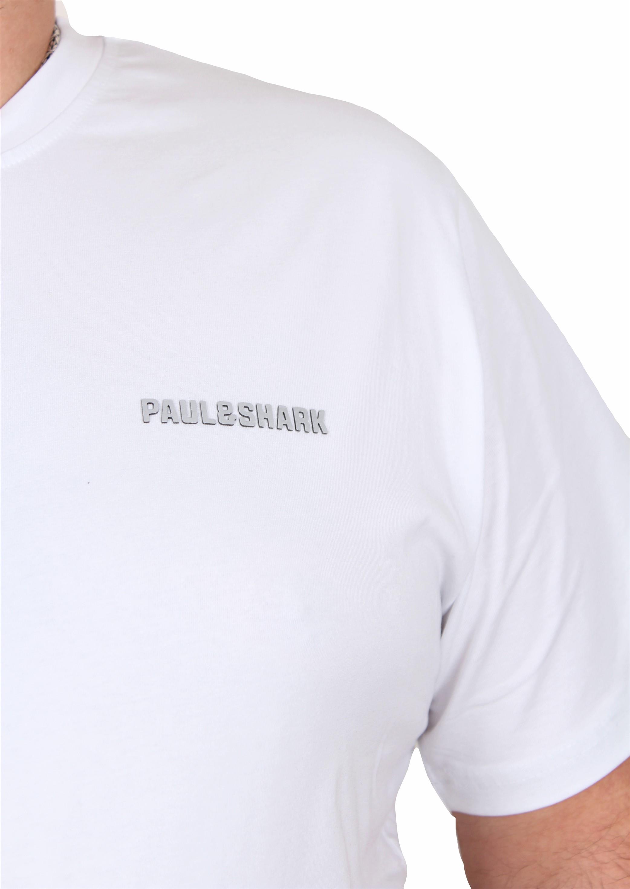 Erkek Büyük Beden Sıfır Yaka Tişört PShrk 25108 BEYAZ