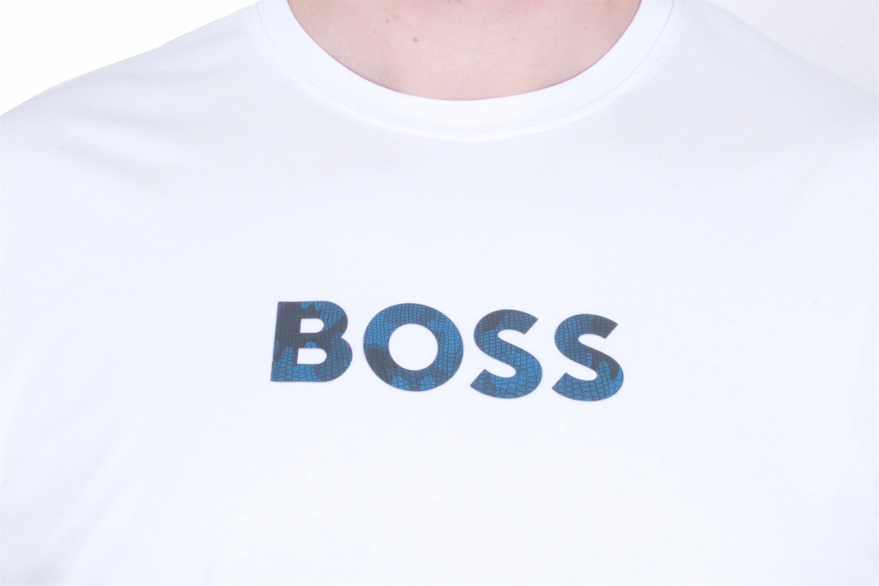 Erkek Büyük Beden Sıfır Yaka Tişört BSS 26108 BEYAZ