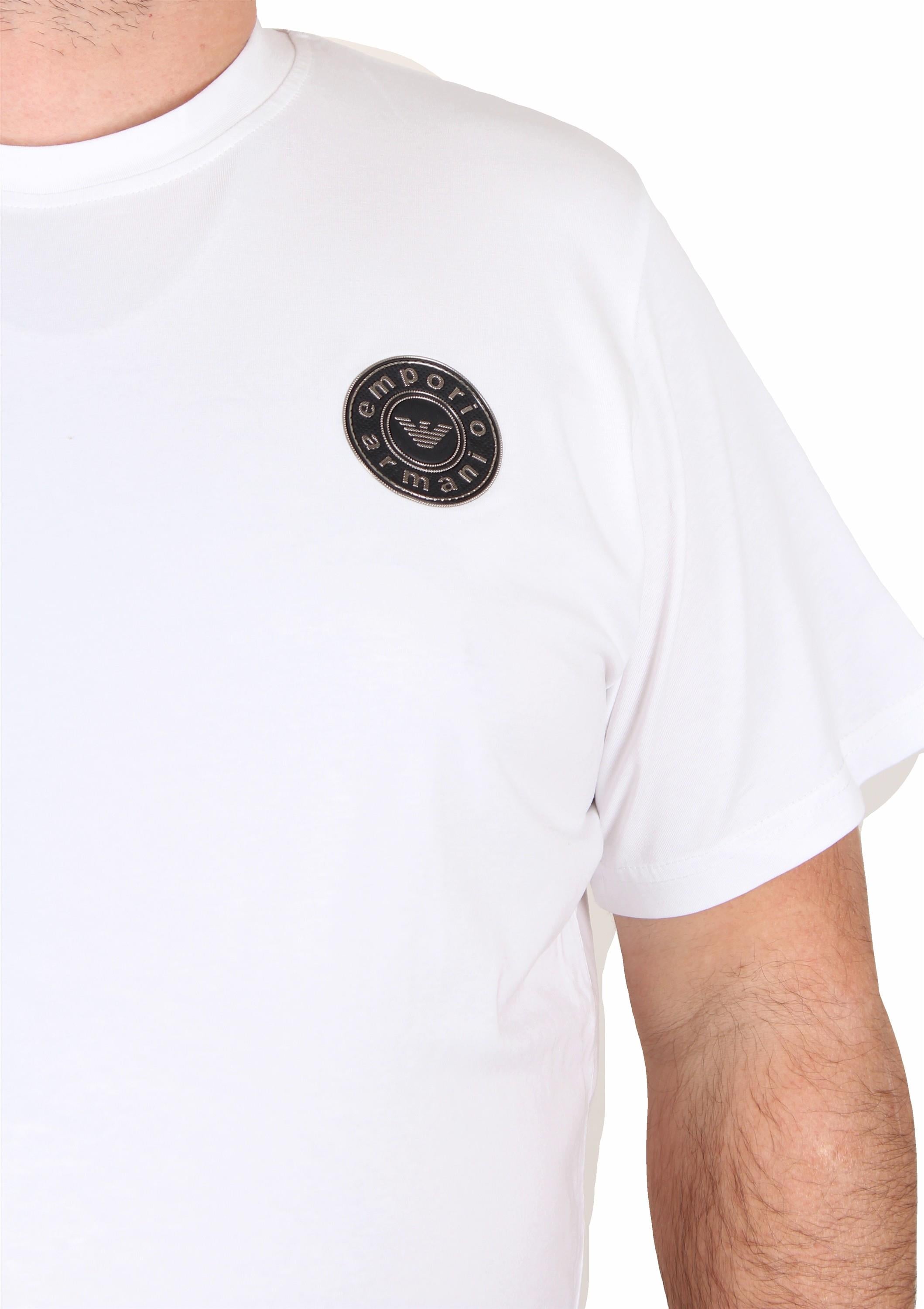 Erkek Büyük Beden Sıfır Yaka Tişört EA 25137 BEYAZ