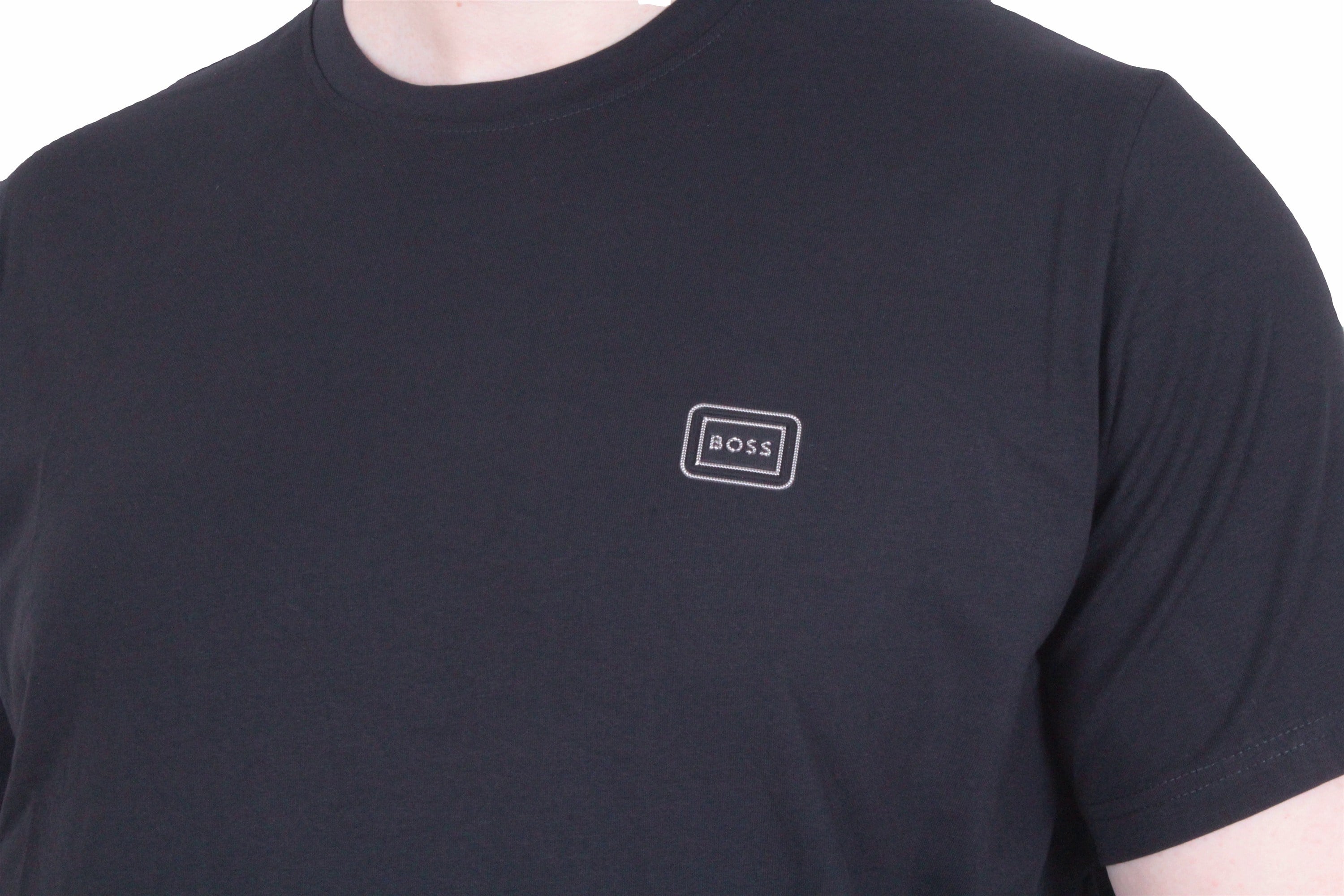 Erkek Büyük Beden Sıfır Yaka Tişört BSS 26109 SIYAH