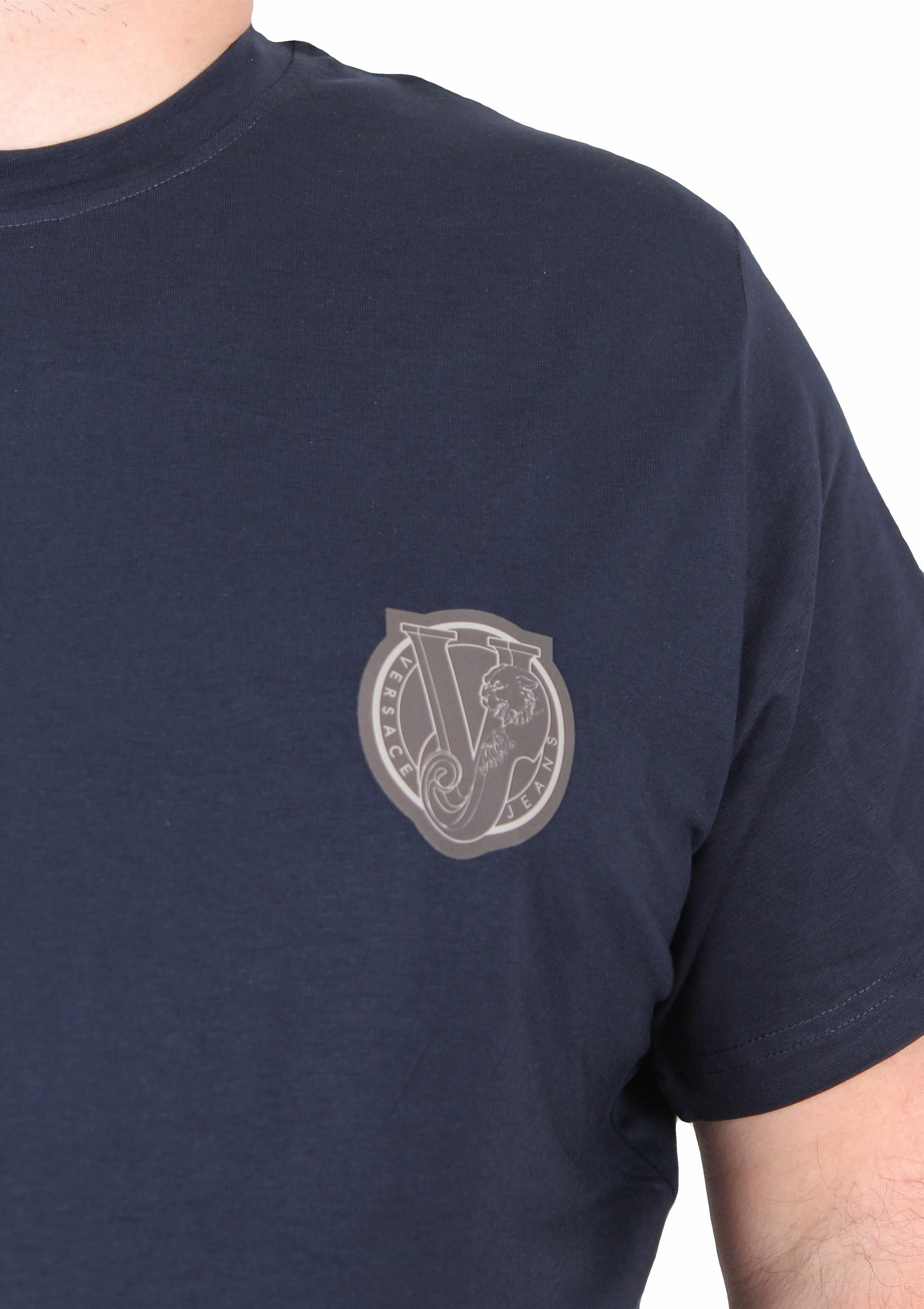 Erkek Büyük Beden Sıfır Yaka Tişört VRS 25119 LACIVERT