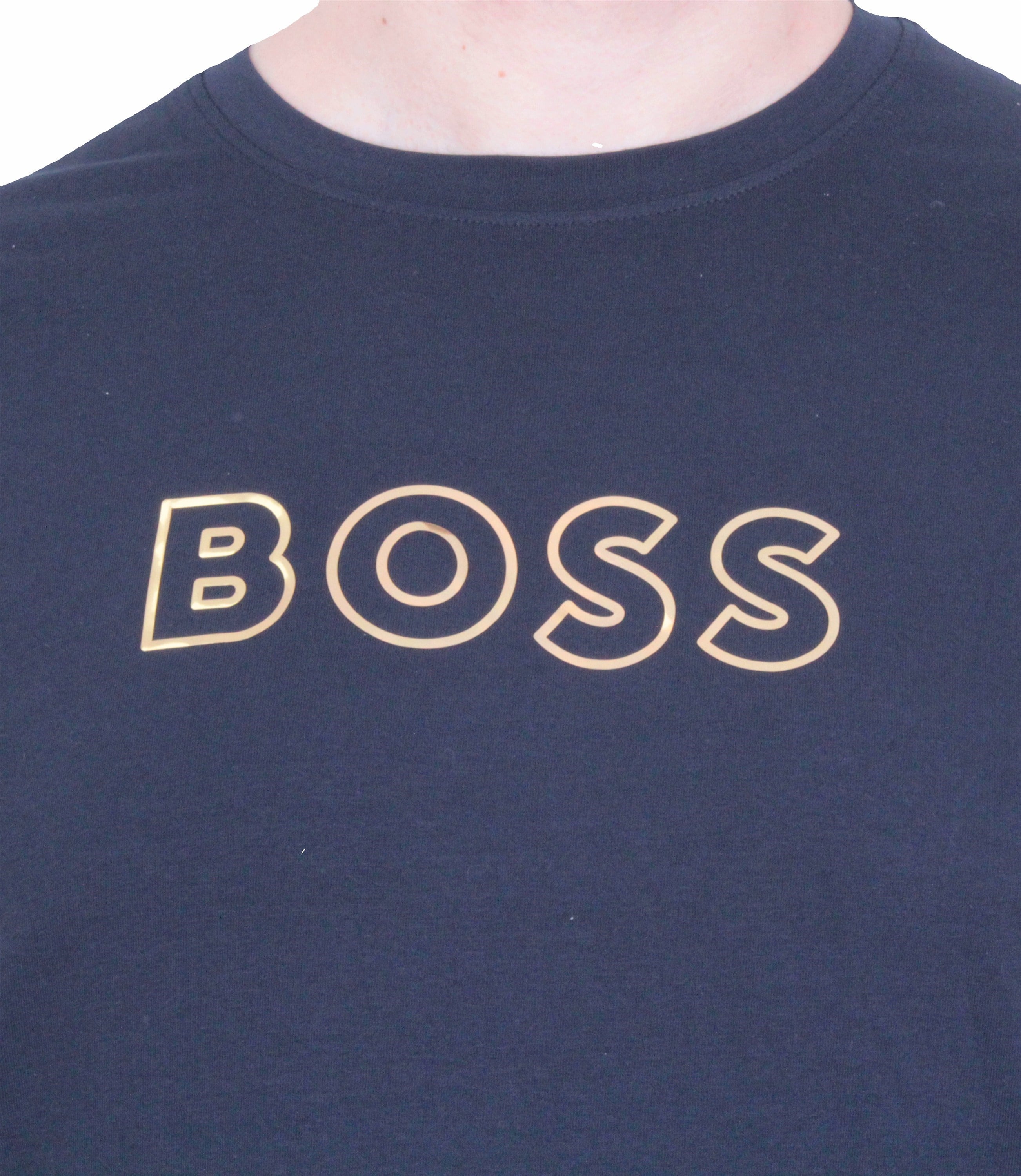 Erkek Büyük Beden Sıfır Yaka Tişört HG 26116 LACIVERT