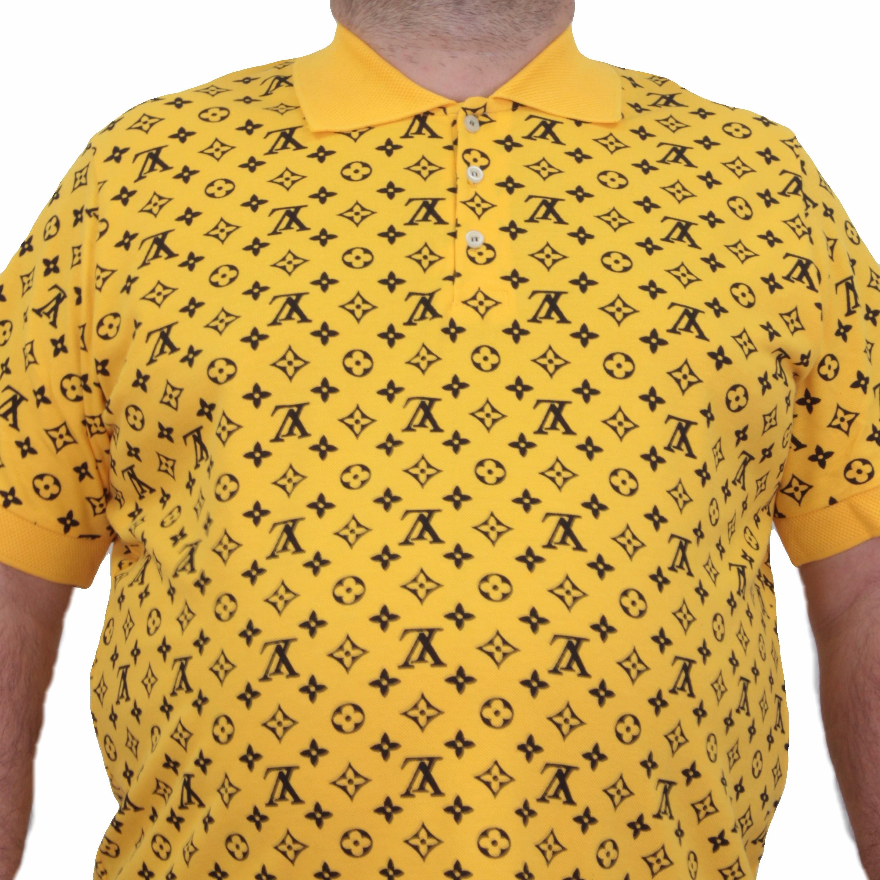 Erkek Büyük Beden Polo Yaka Tişört LV 24459 SARI