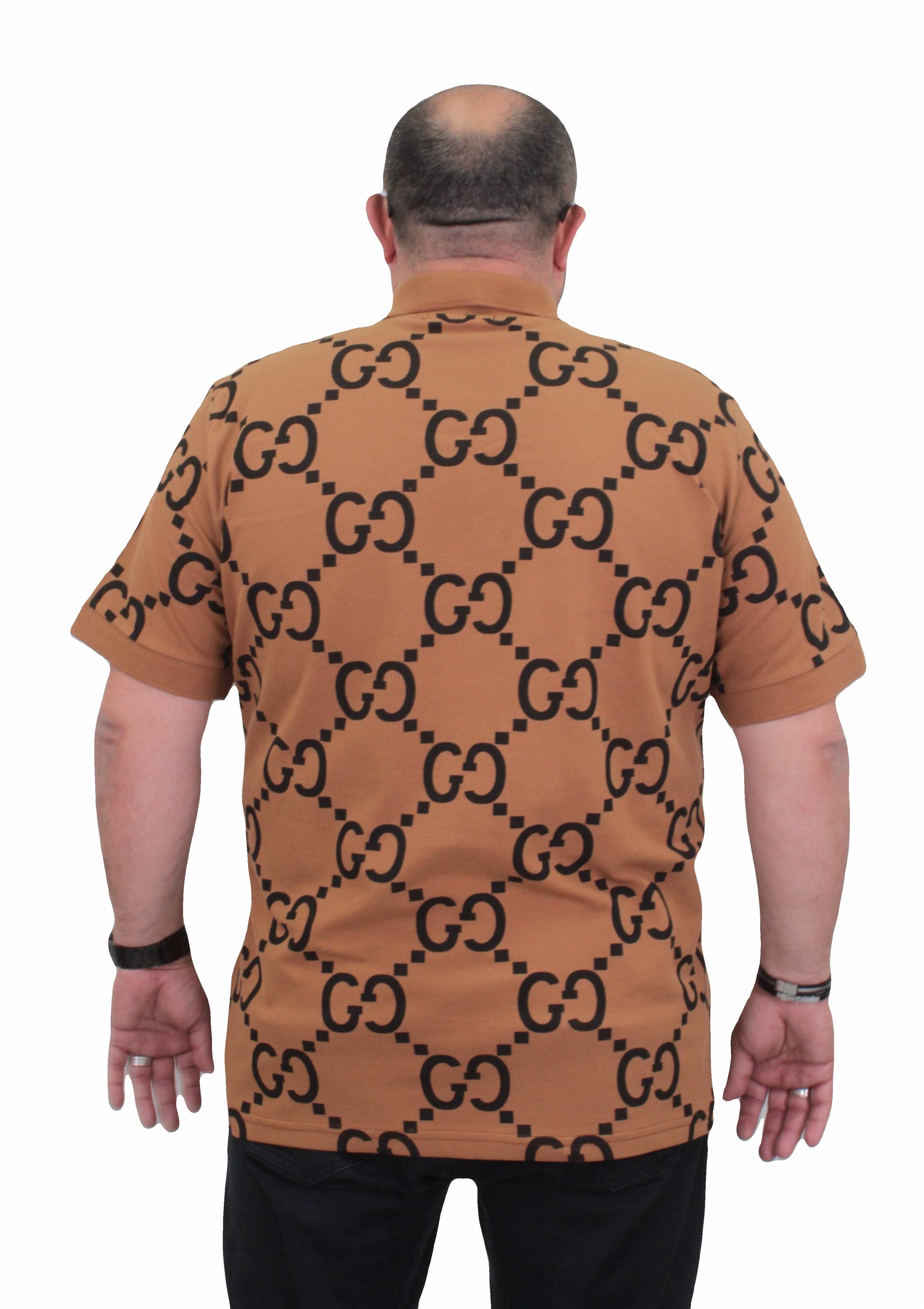 Erkek Büyük Beden Polo Yaka Tişört Gcc 24453 Vizon