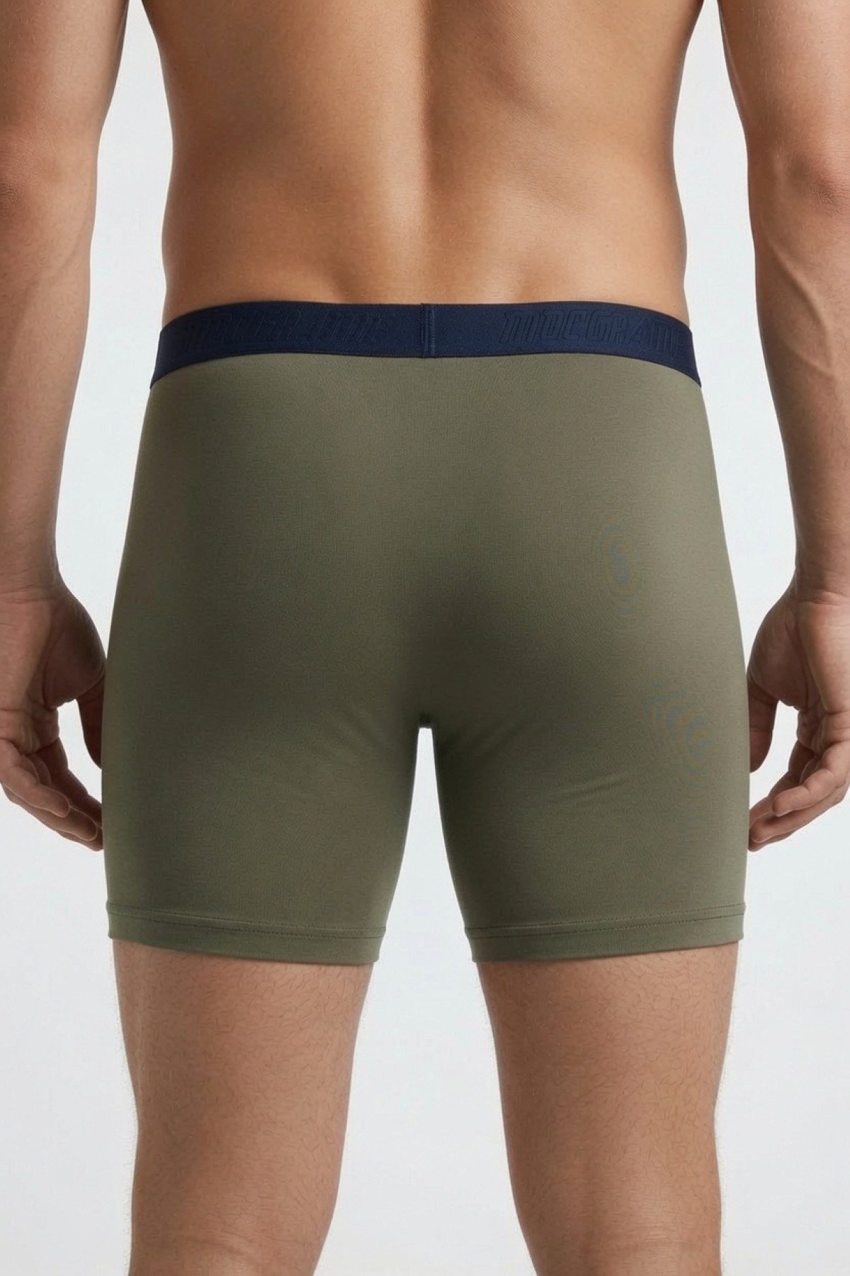 Starbattal Erkek Büyük Beden Likralı Uzun Paça Boxer 11906 HAKI