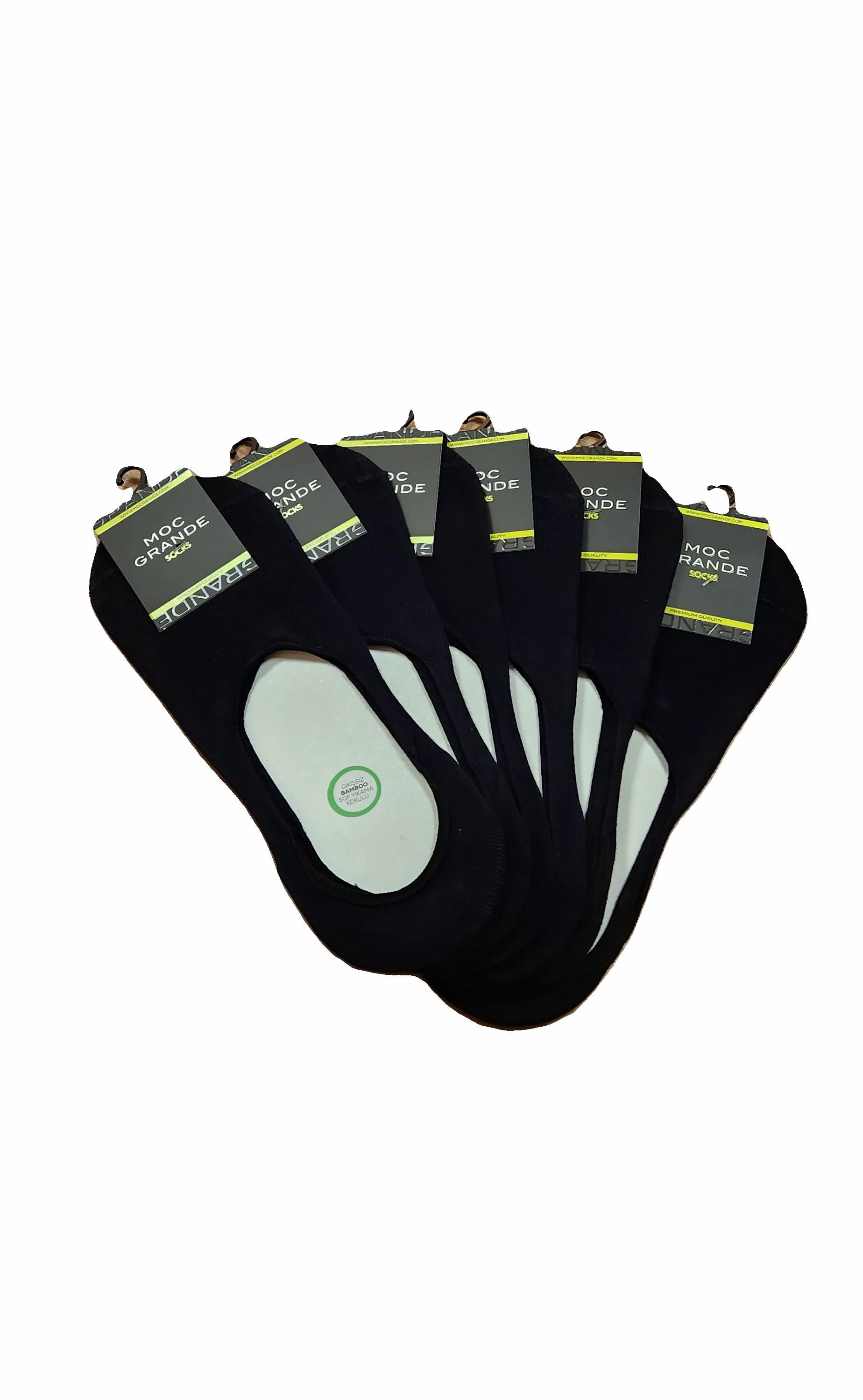 Starbattal Erkek Büyük Beden Bambu Dikişsiz Babet Çorap 11920 LACIVERT