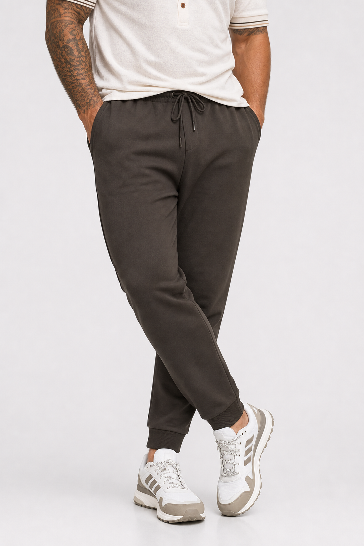 Starbattal Büyük Beden Basic Eşofman Altı Full Lycra 11516 HAKI