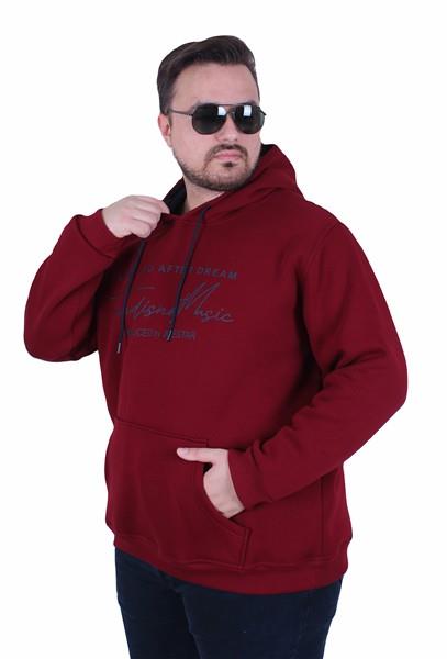 Starbattal Büyük Beden 3ip Kapüşonlu Sweat Lets Go 25720 MURDUM