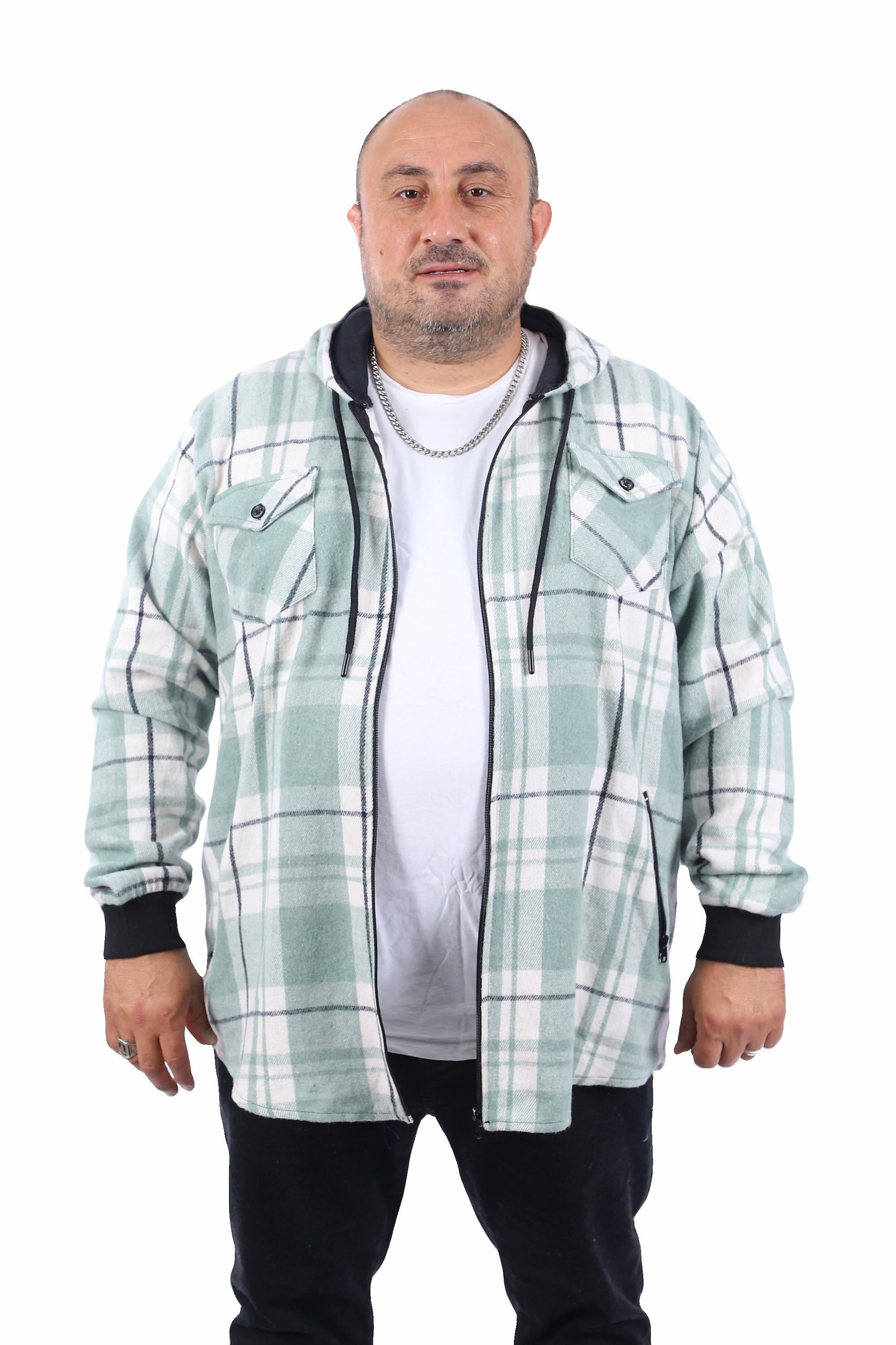 Starbattal Büyük Beden Kapüşonlu Sweat Çıft Cep 22205-1634