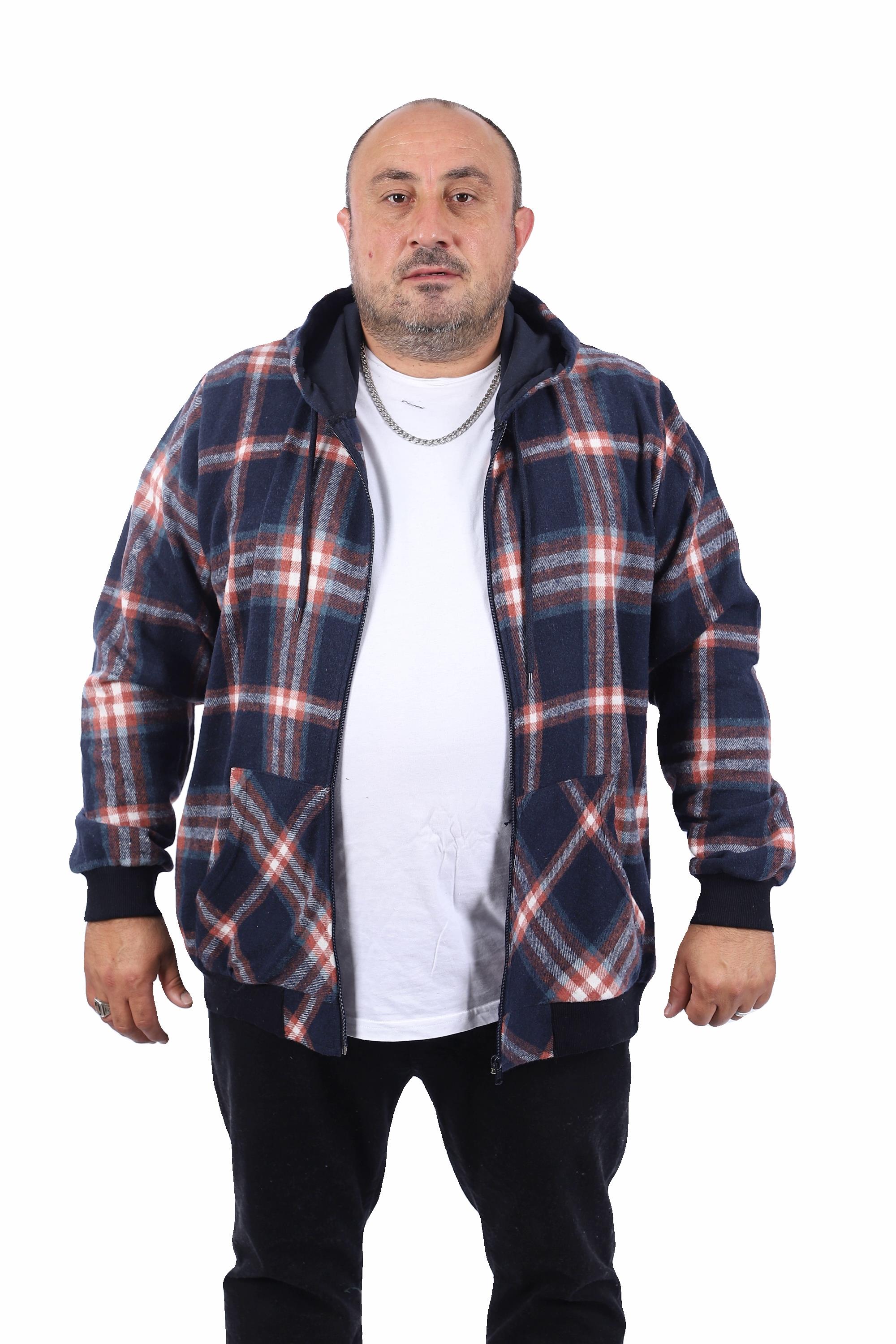 Starbattal Büyük Beden Sweat Kanguru Cep Square 22208-1535