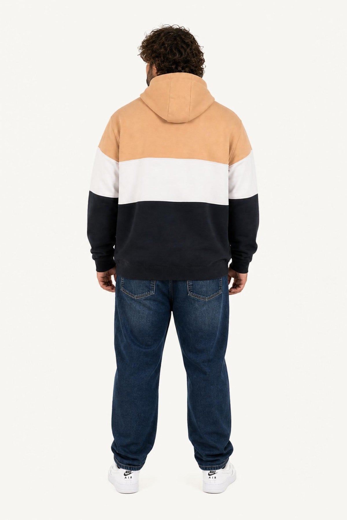 Starbattal Büyük Beden Kapüşonlu 3ip Sweat MG 25725 TABA