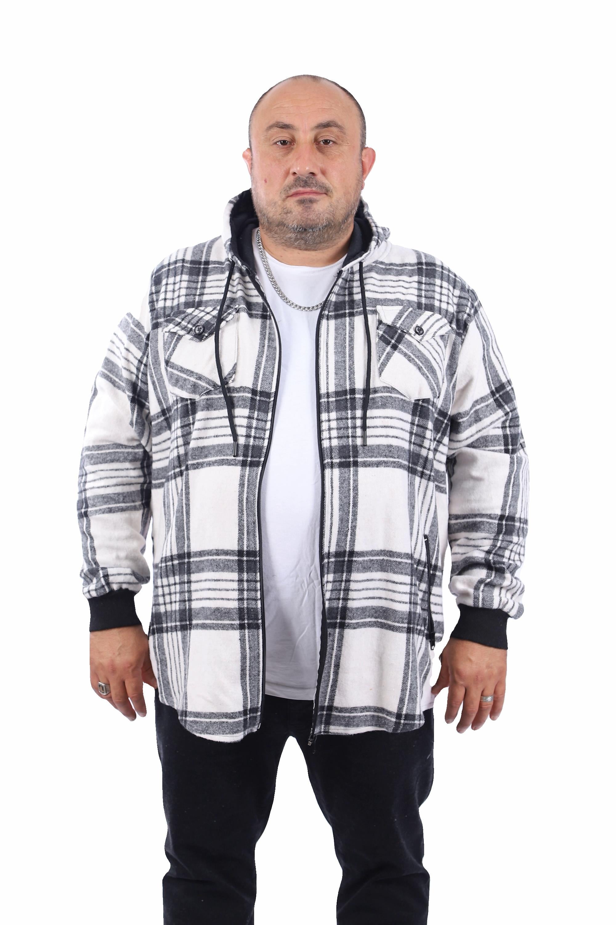 Starbattal Büyük Beden Kapüşonlu Sweat Çıft Cep 22205-1643