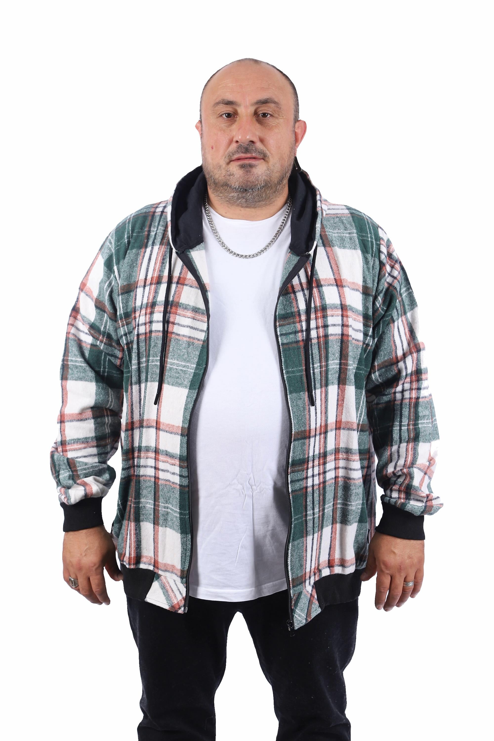 Starbattal Büyük Beden Oduncu Sweat Fermuarlı Cep 22201-1814