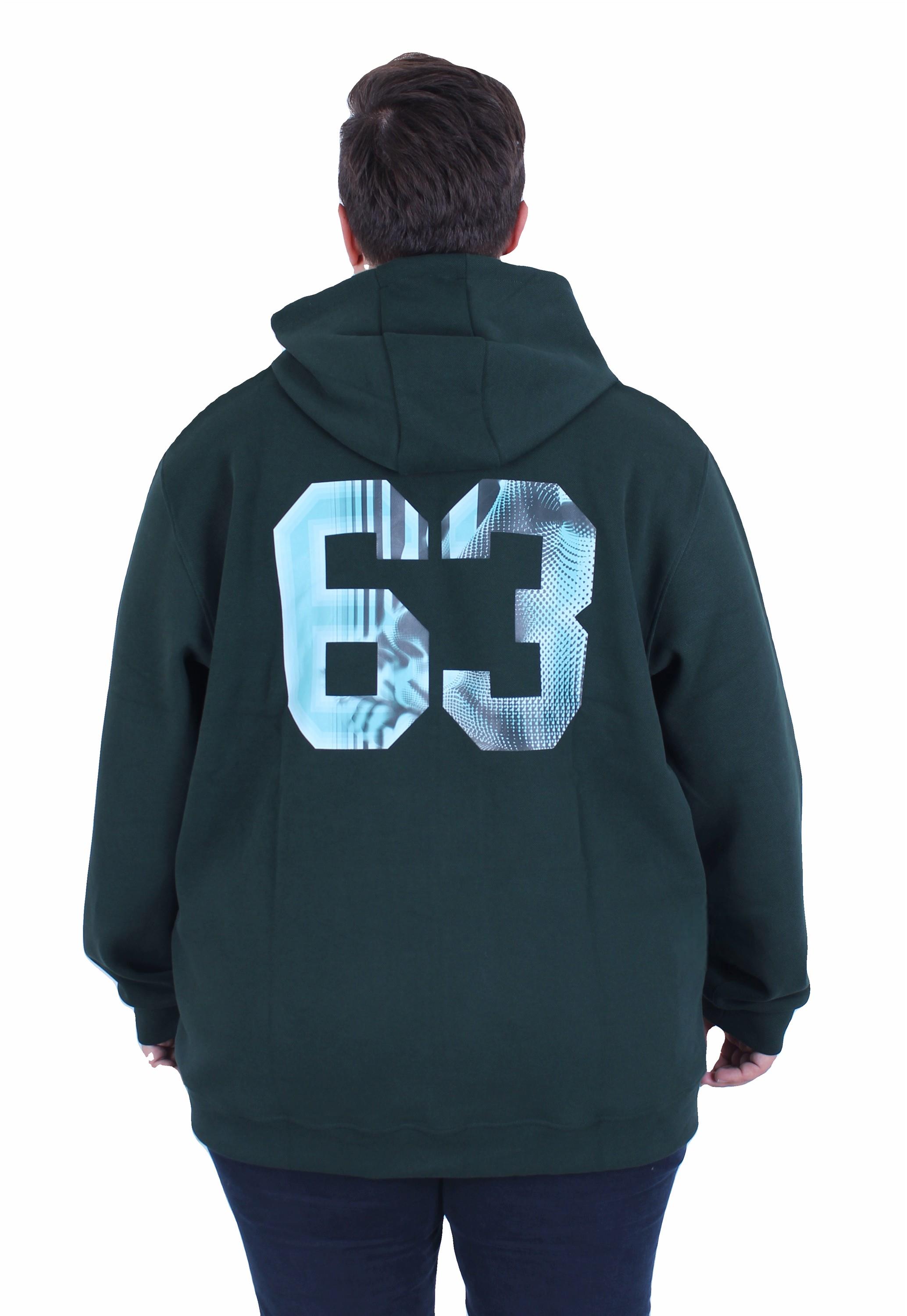 Starbattal Büyük Beden Kapüşonlu Sweat Double Face Sixty Three 25704 NEFTI