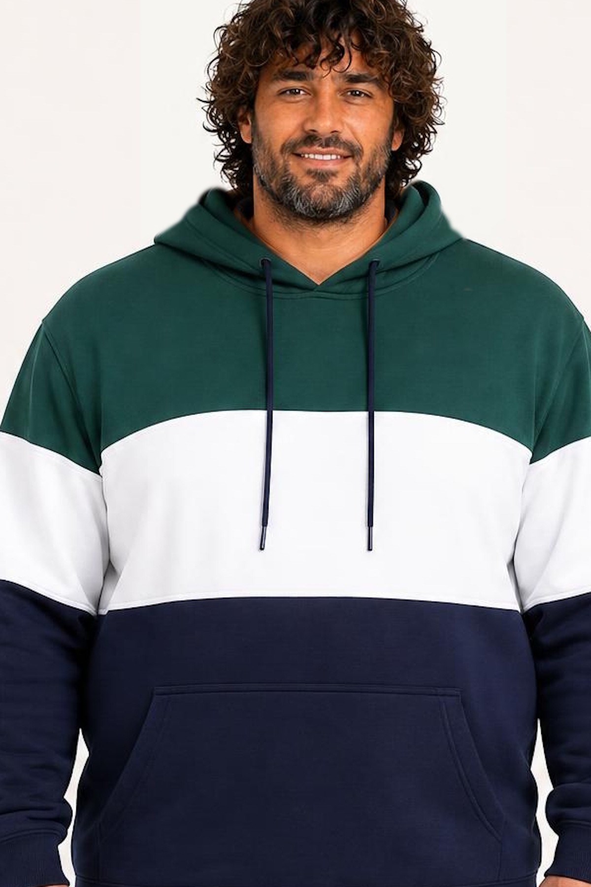 Starbattal Büyük Beden Kapüşonlu 3ip Sweat MG 25725 NEFTI