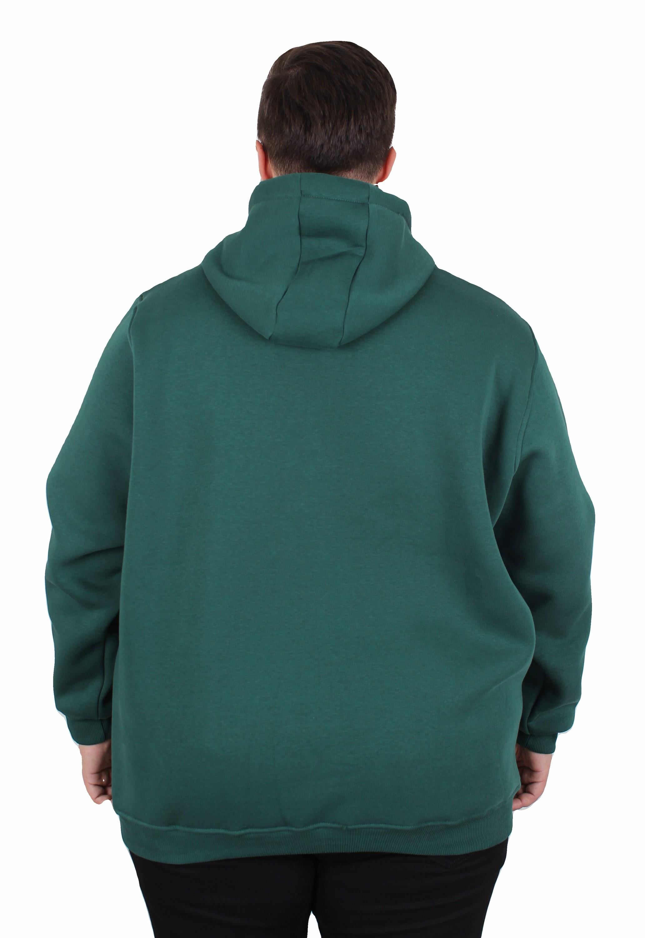 Starbattal Büyük Beden Erkek Basic Sweat Kapüşonlu 11700 NEFTI