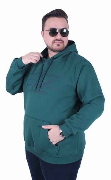 Starbattal Büyük Beden 3ip Kapüşonlu Sweat Lets Go 25720 NEFTI