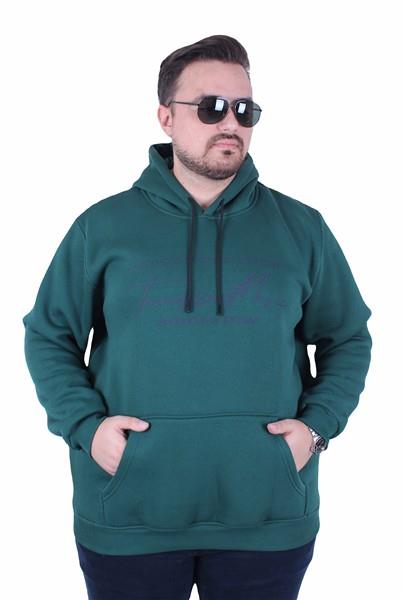 Starbattal Büyük Beden 3ip Kapüşonlu Sweat Lets Go 25720 NEFTI